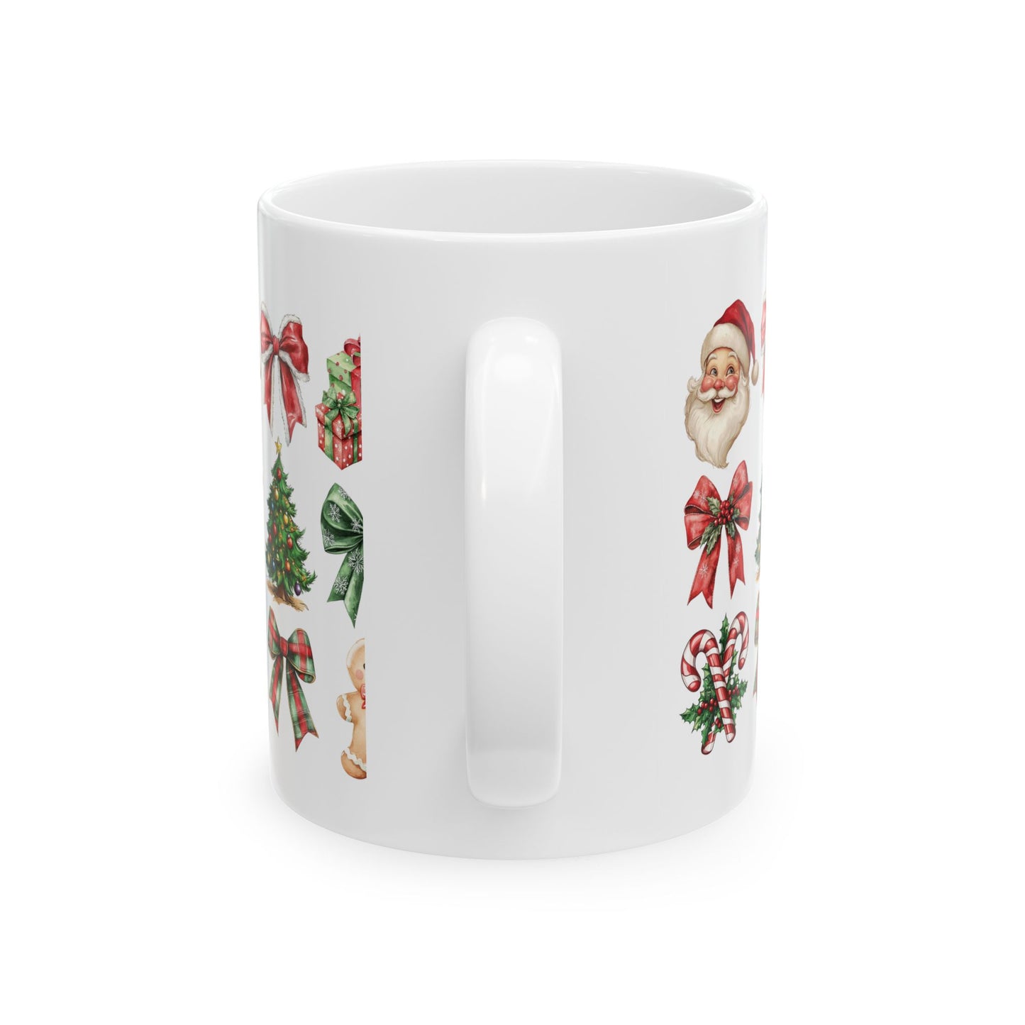 Christmas and bows, Ceramic Mug 11oz & 15 oz