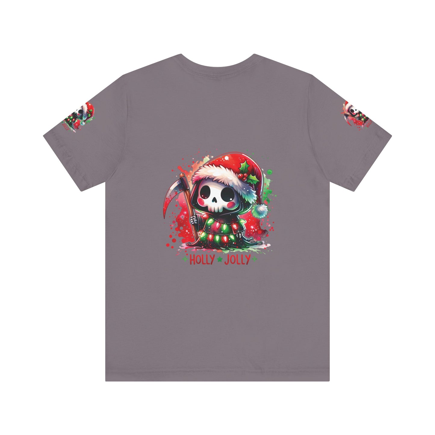 Copy of Holly jolly , Unisex Jersey Short Sleeve Tee ( sleeve design)