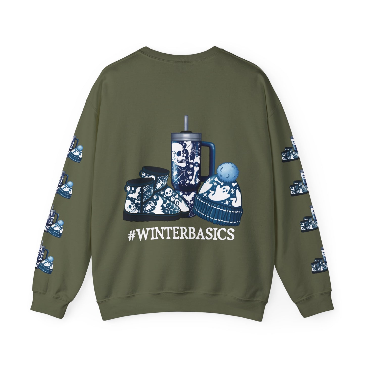 #winterbasics, ™ Crewneck Sweatshirt ( sleeve design )