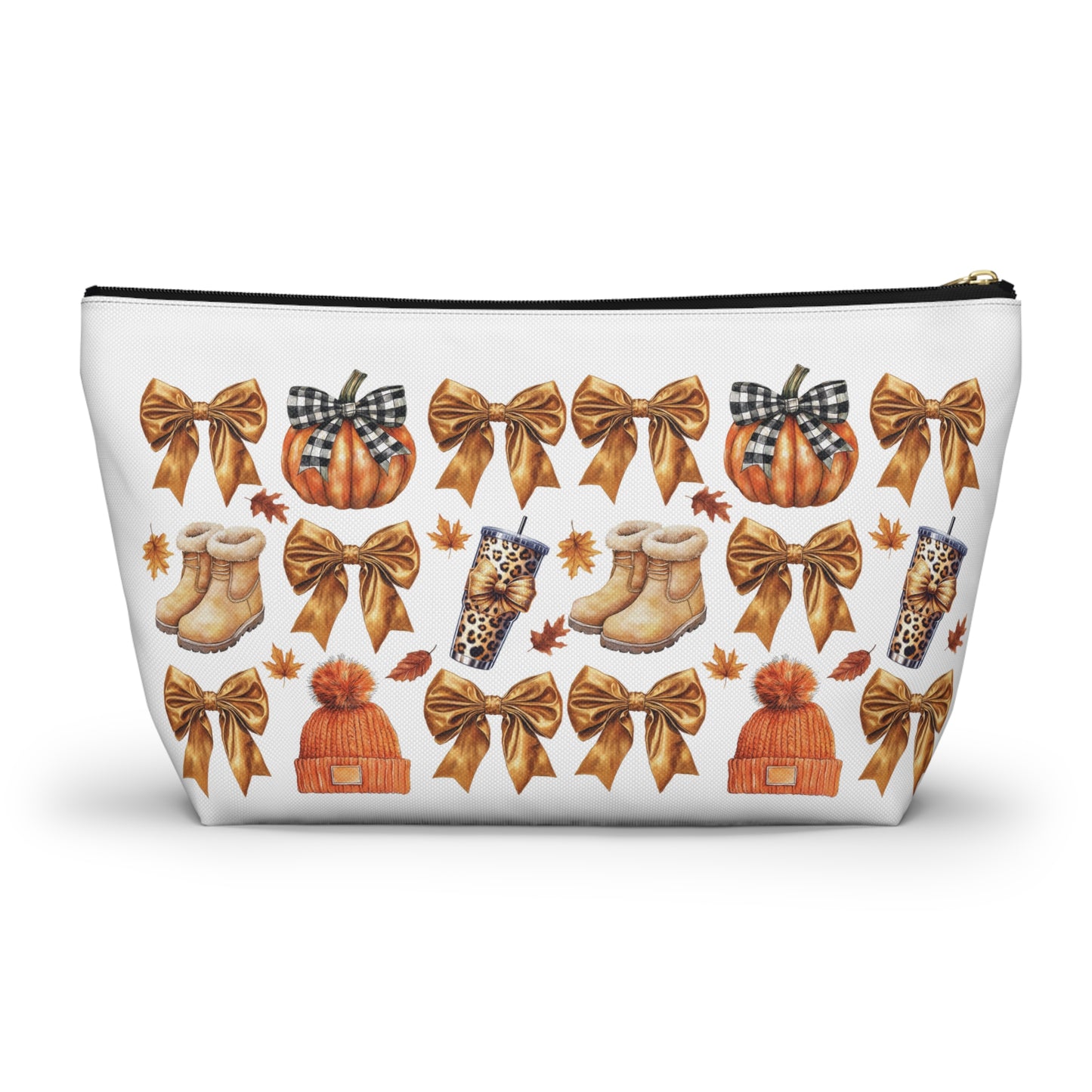 Fall and bows,  Accessory Pouch w T-bottoms