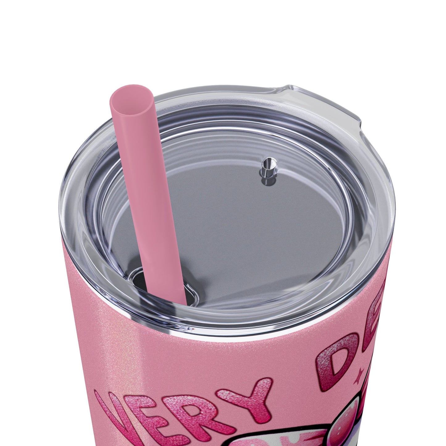 Very demure, Skinny Tumbler with Straw, 20oz