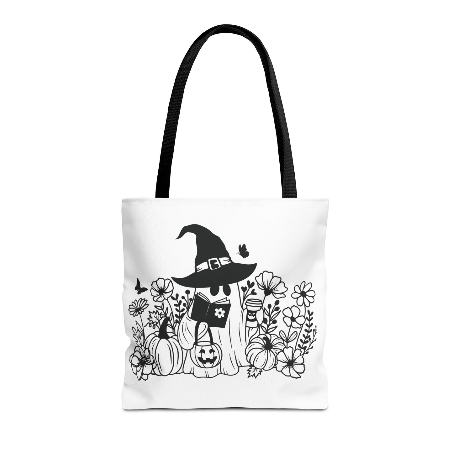 Cozy boo reading, Tote Bag (AOP)