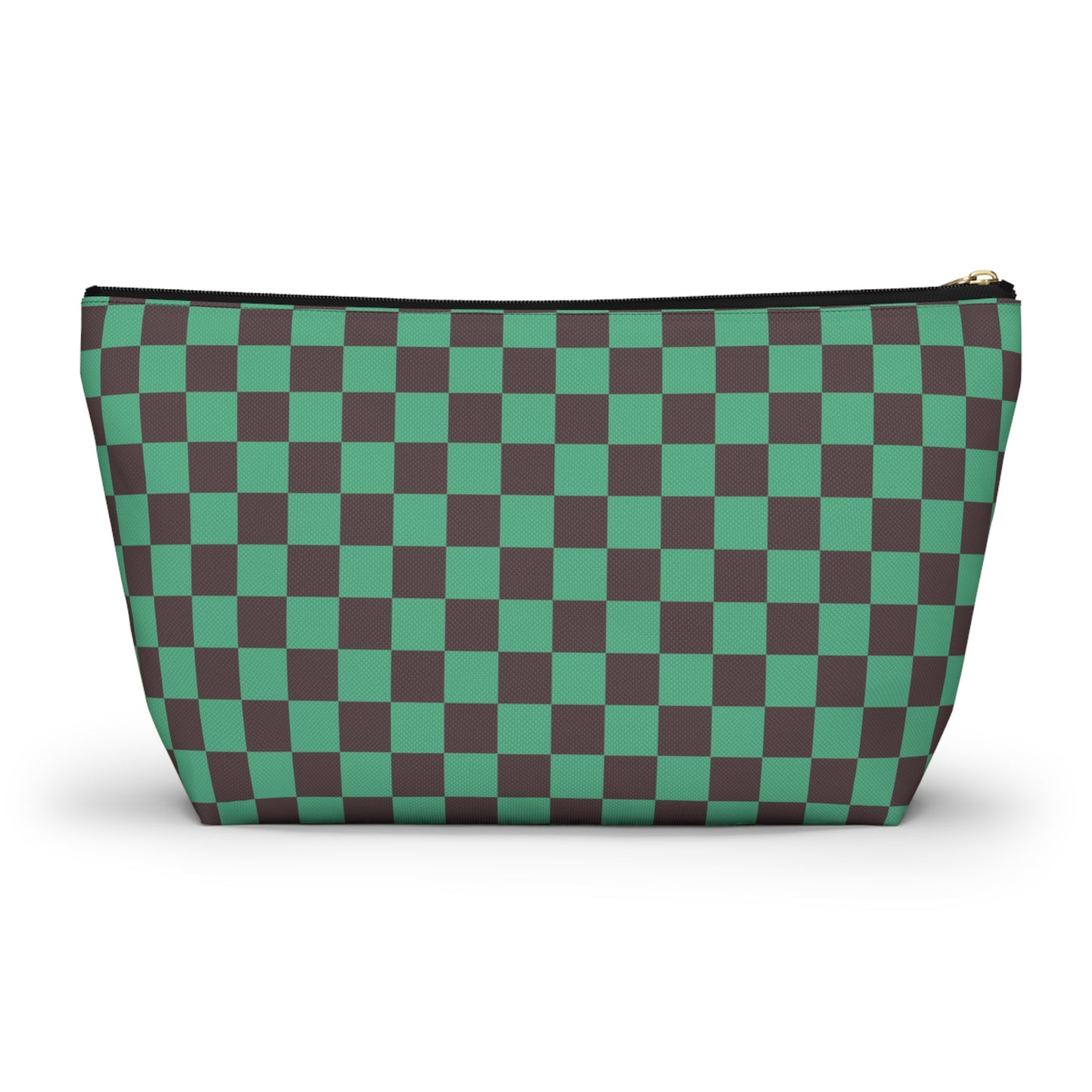 Black & green checkers   Accessory Pouch w T-bottoms