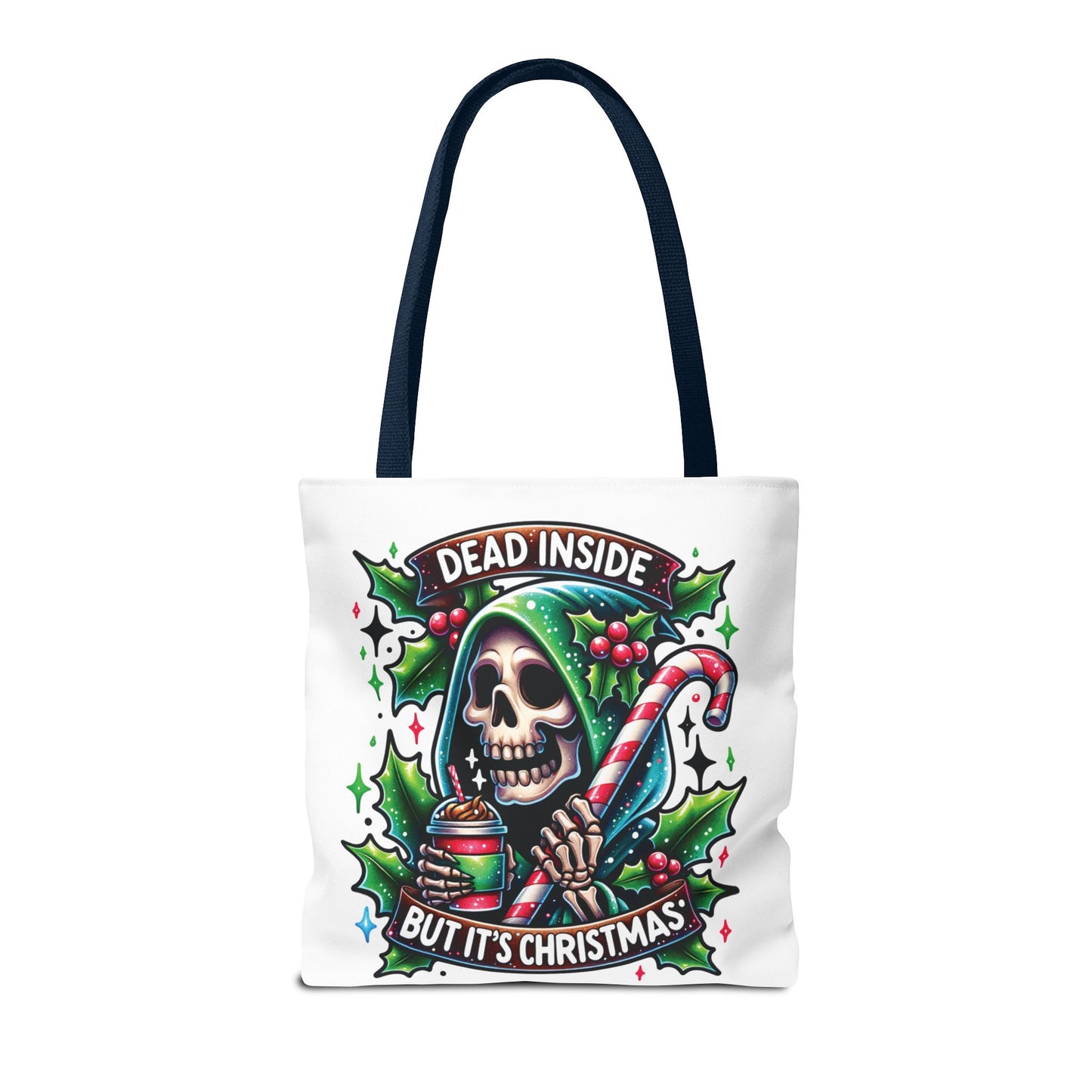 Dead inside but it’s Christmas, Tote Bag (AOP)