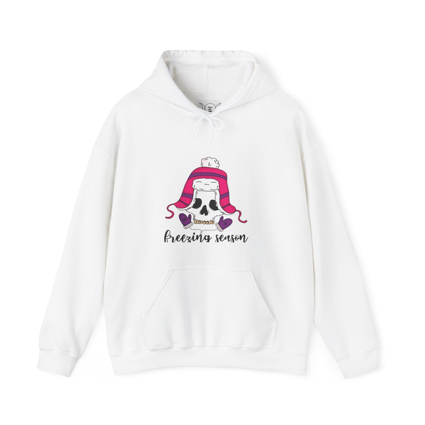 Freezing season, Unisex Heavy Blend™ Hooded Sweatshirt (no side arm design)