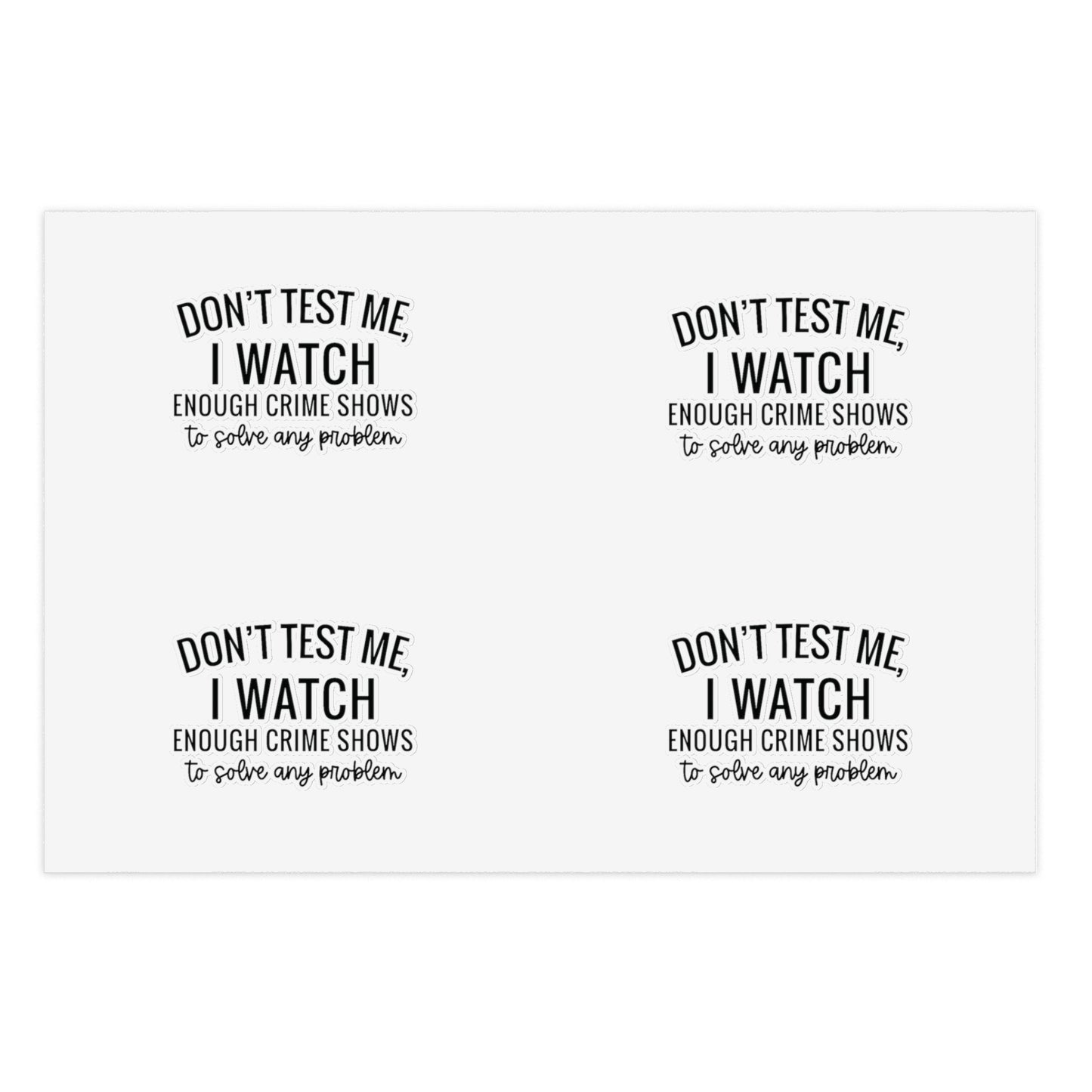 True crime watcher , Sticker Sheets