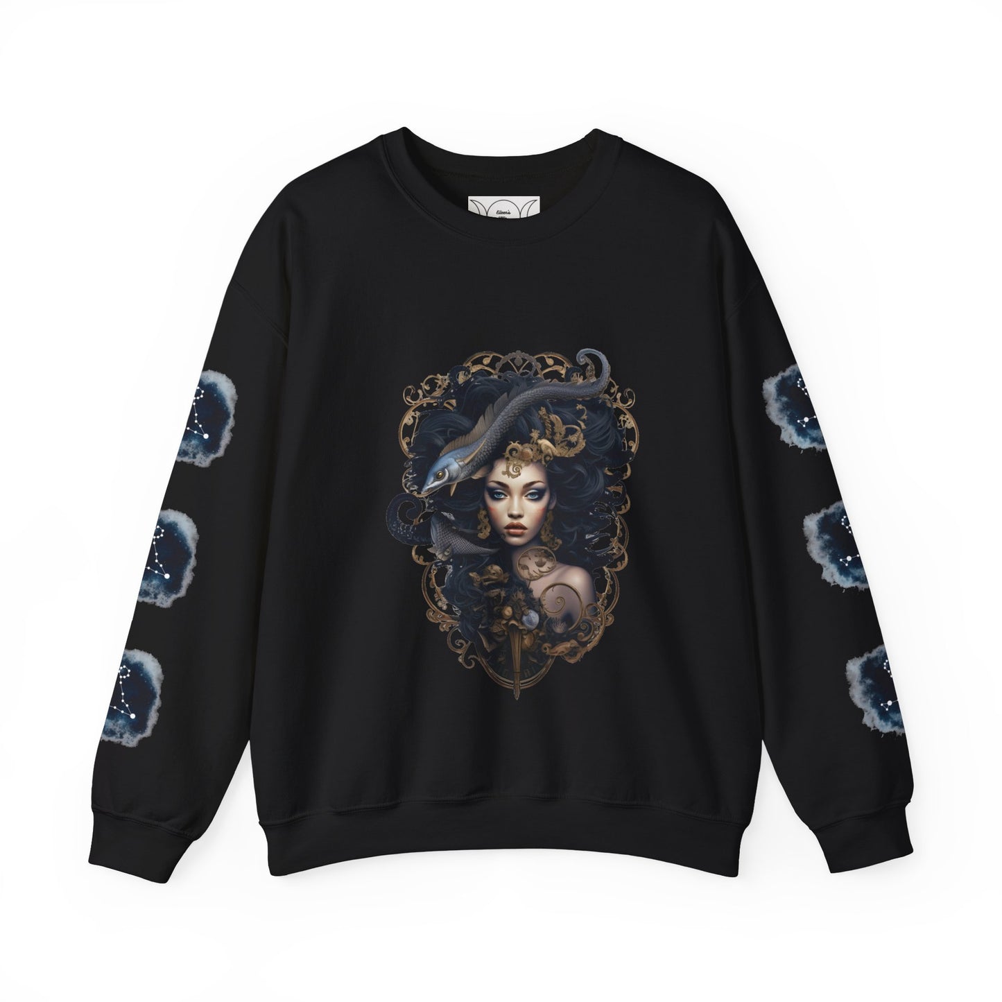 Pisces , ™ Crewneck Sweatshirt ( side arm design)