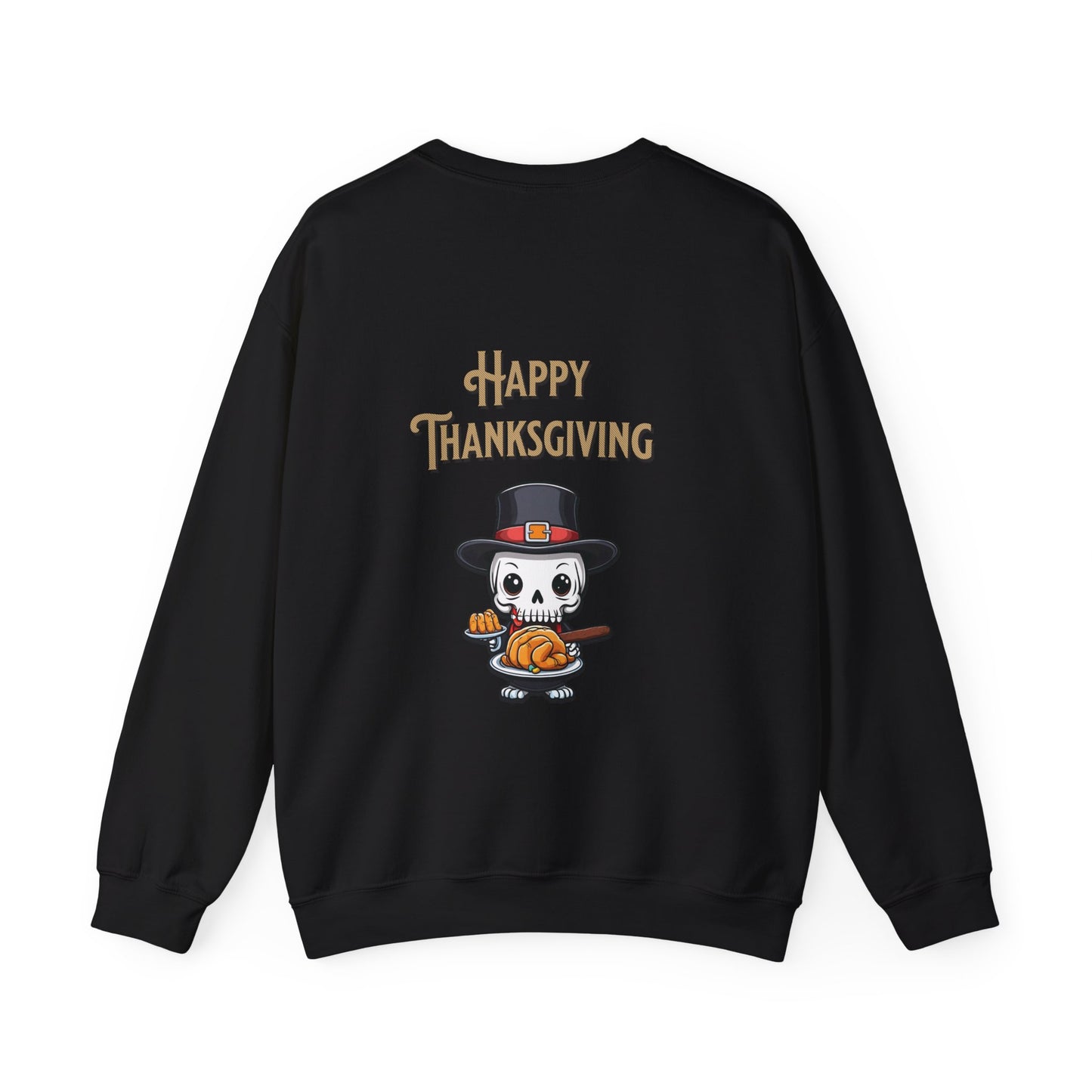 Happy thanksgiving, ™ Crewneck Sweatshirt ( sleeve design )