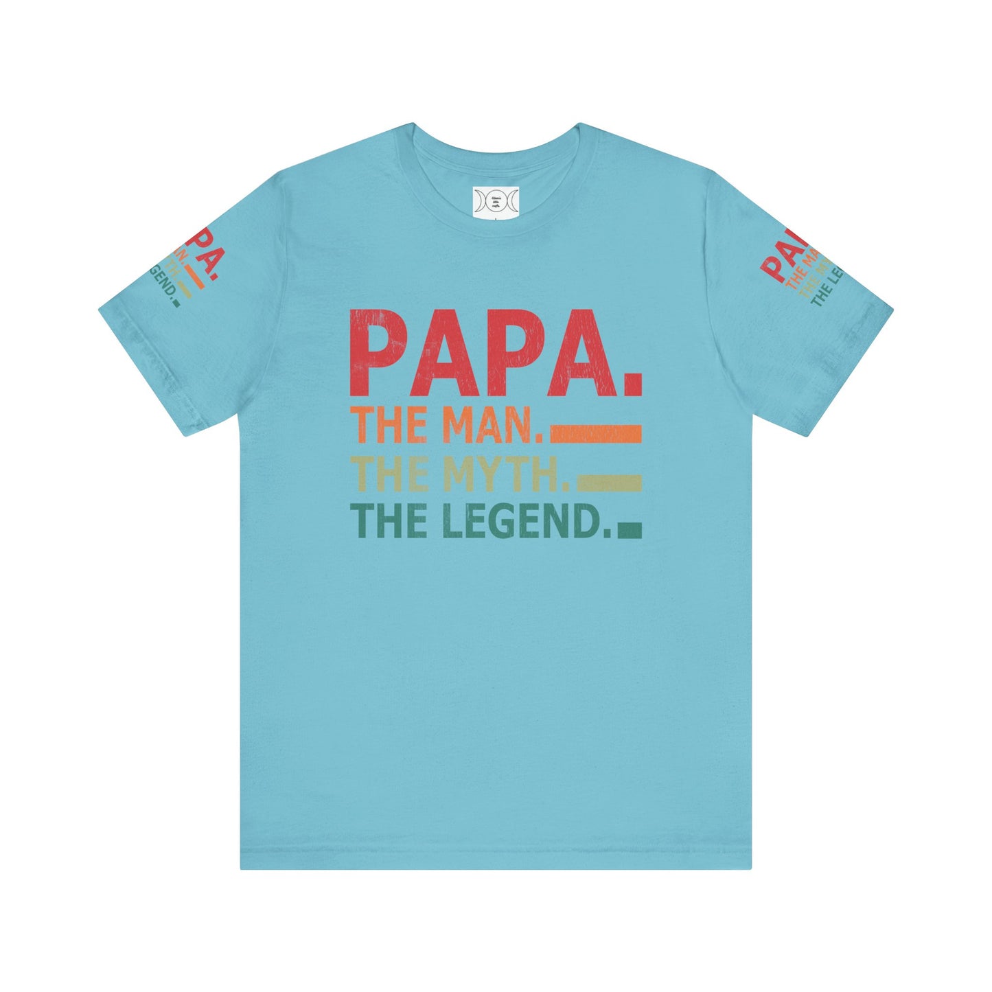 Papa, Unisex Jersey Short Sleeve Tee (Sleeve design)