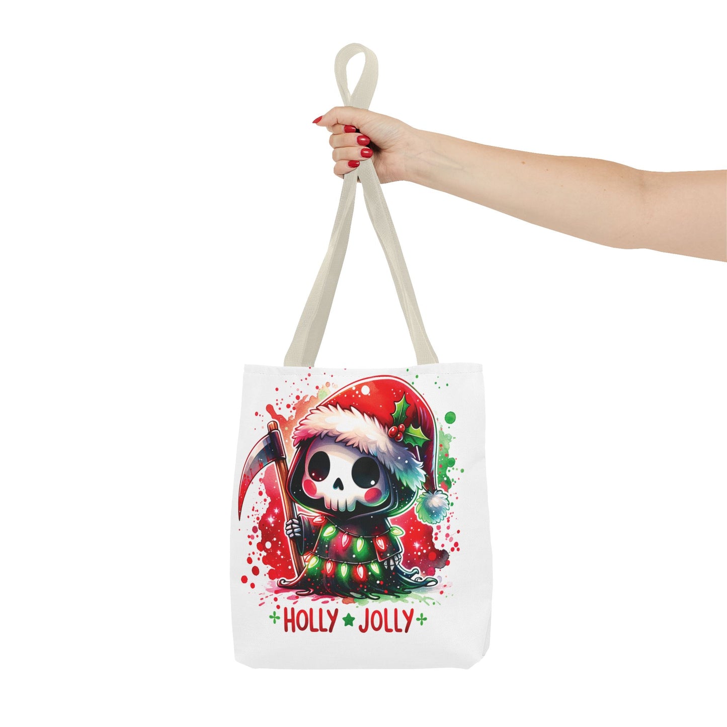 Holly jolly, Tote Bag (AOP)