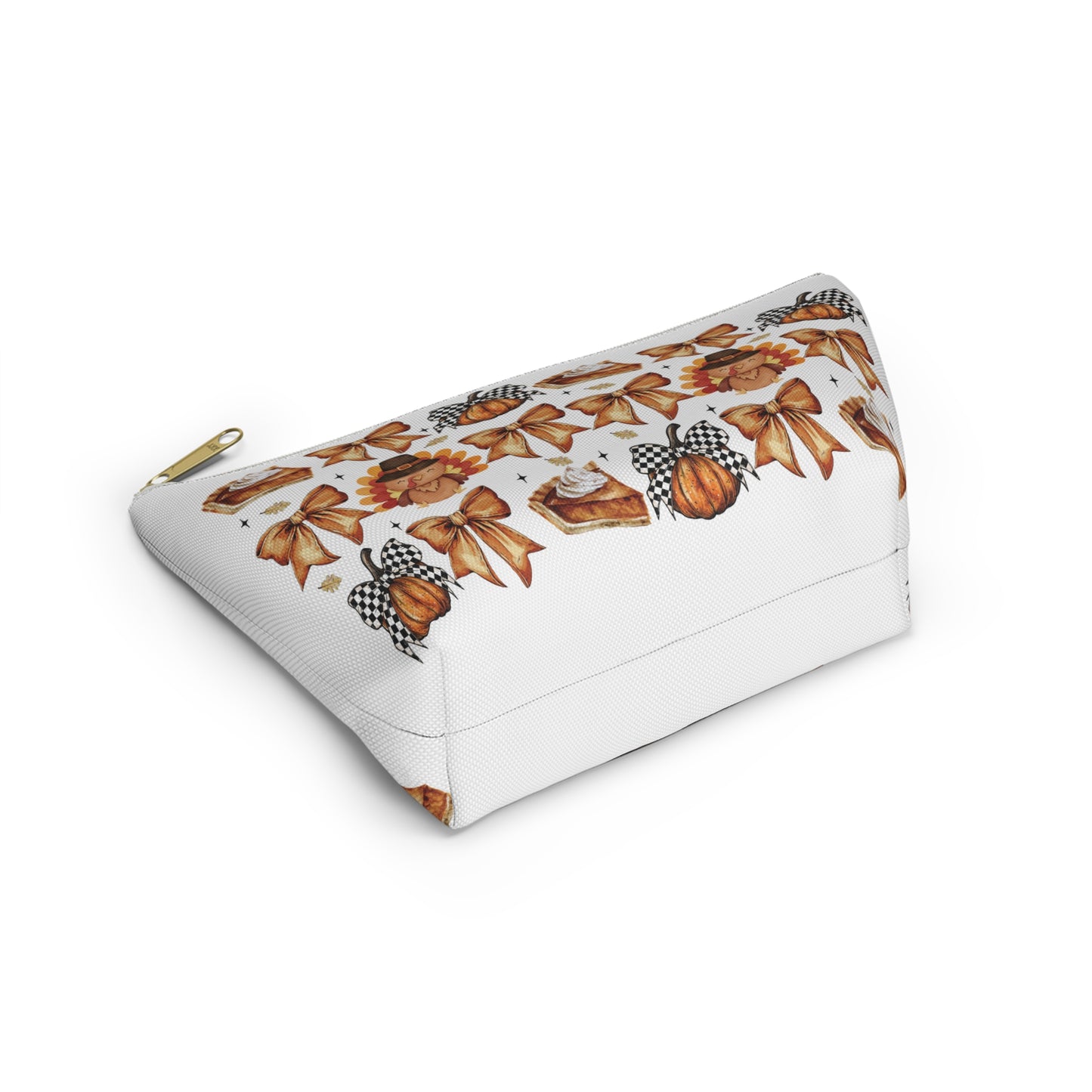 Thanksgiving and bows,  Accessory Pouch w T-bottoms