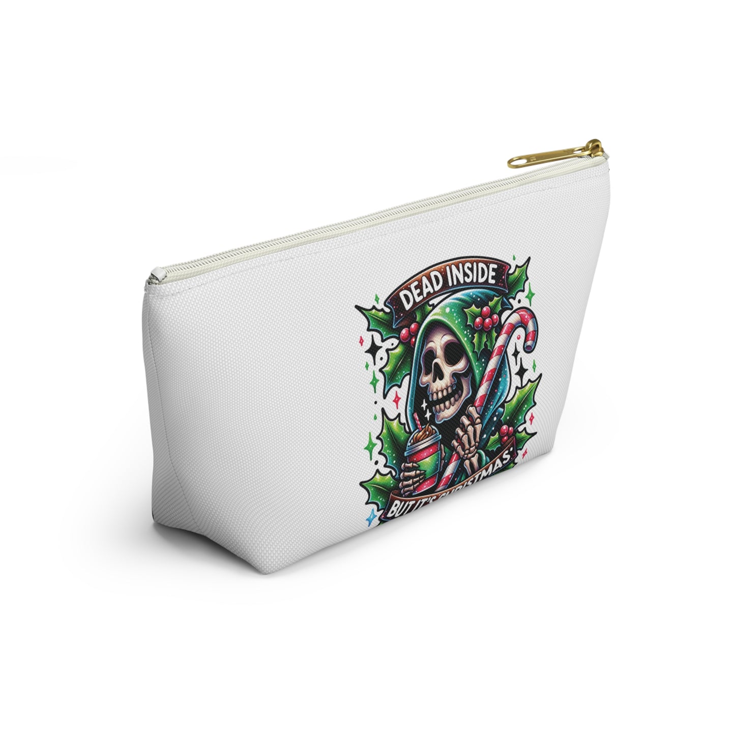 Dead inside but it’s Christmas,  Accessory Pouch w T-bottoms