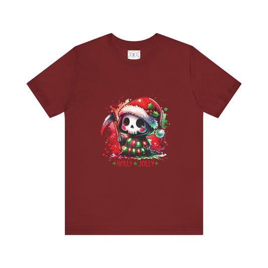 Holly jolly , Unisex Jersey Short Sleeve Tee ( no sleeve design)