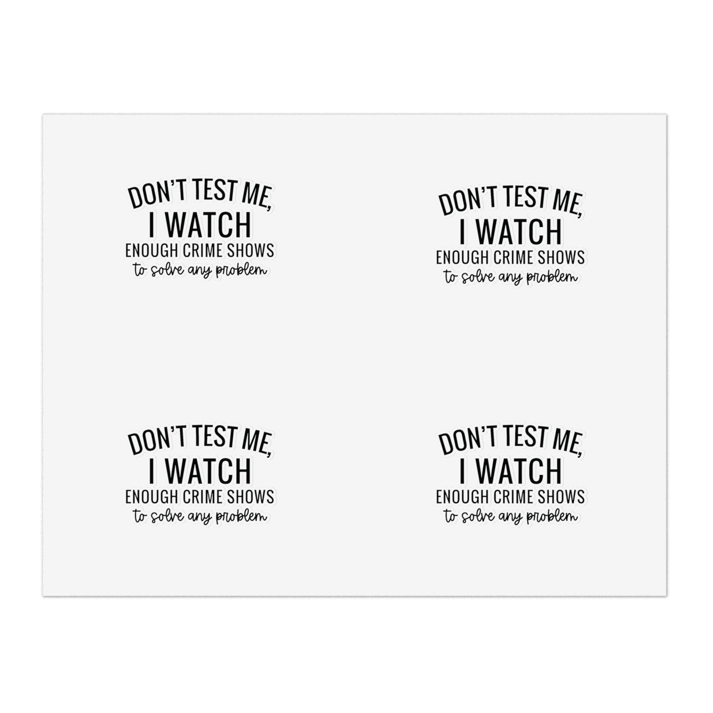 True crime watcher , Sticker Sheets