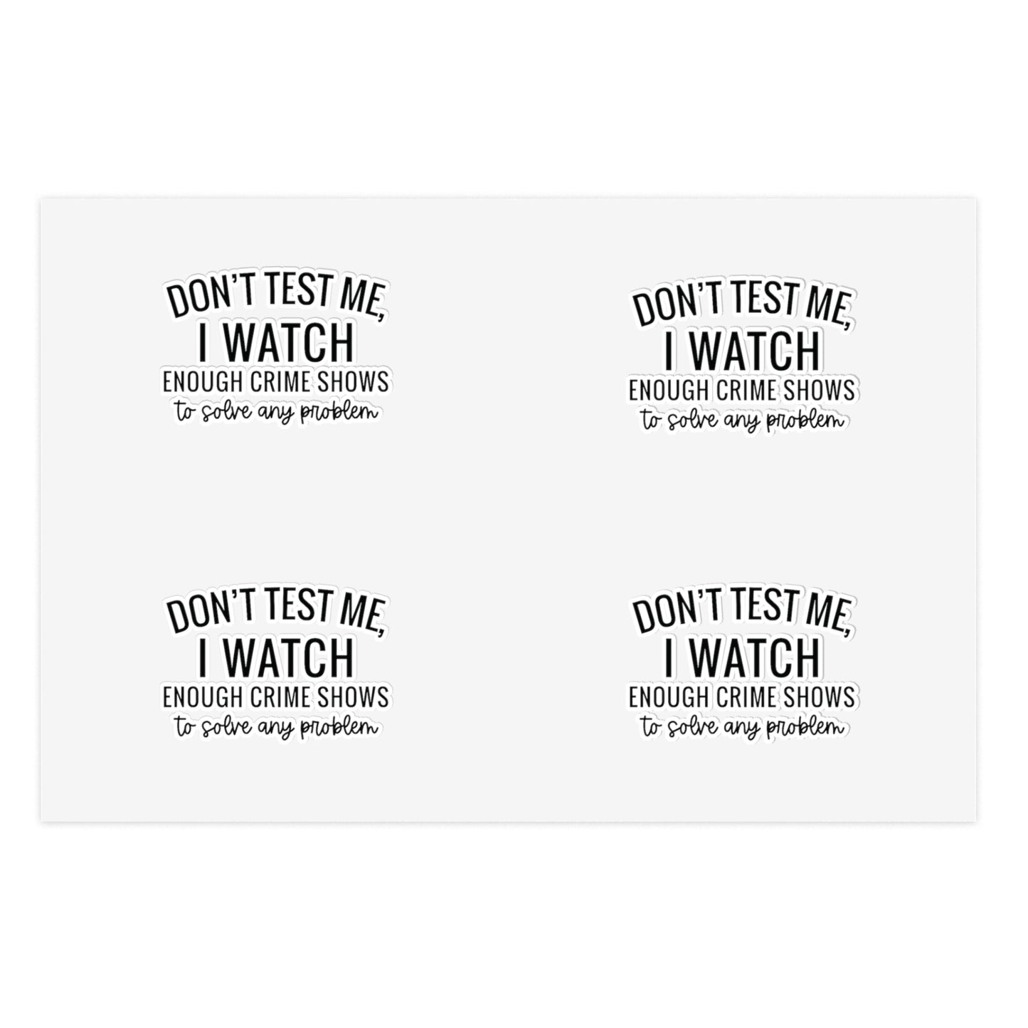 True crime watcher , Sticker Sheets