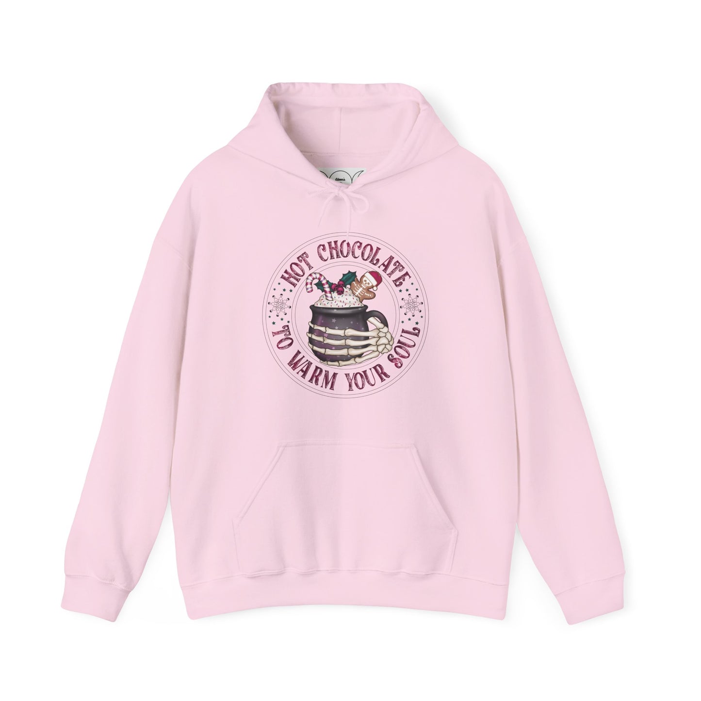 Hot chocolate to warm up my soul,  Unisex Heavy Blend™ Hooded Sweatshirt (no side arm design)