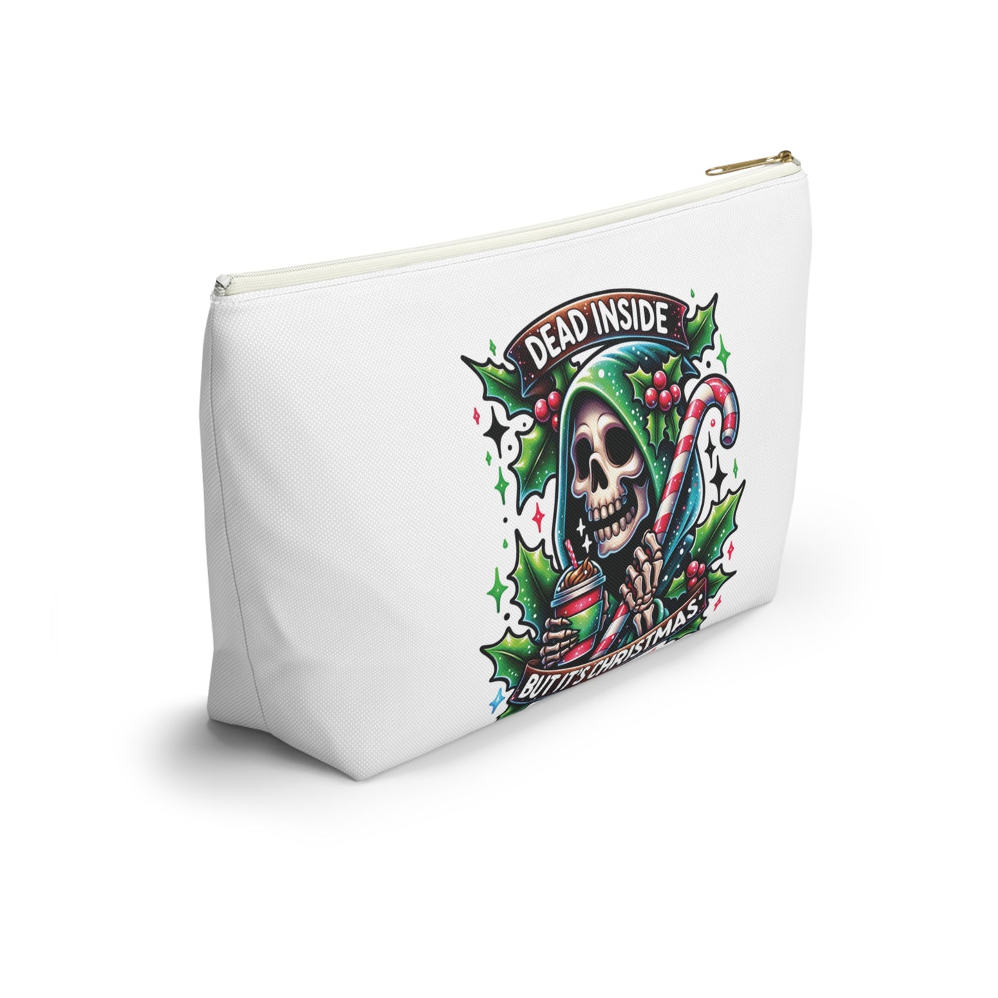 Dead inside but it’s Christmas,  Accessory Pouch w T-bottoms