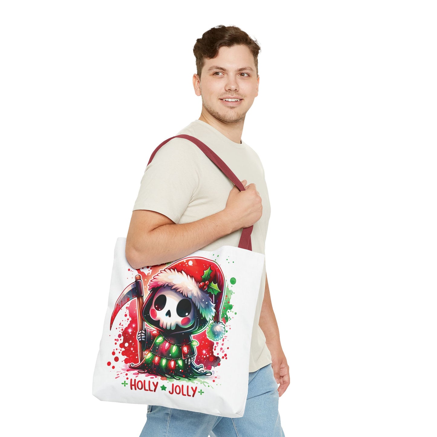 Holly jolly, Tote Bag (AOP)