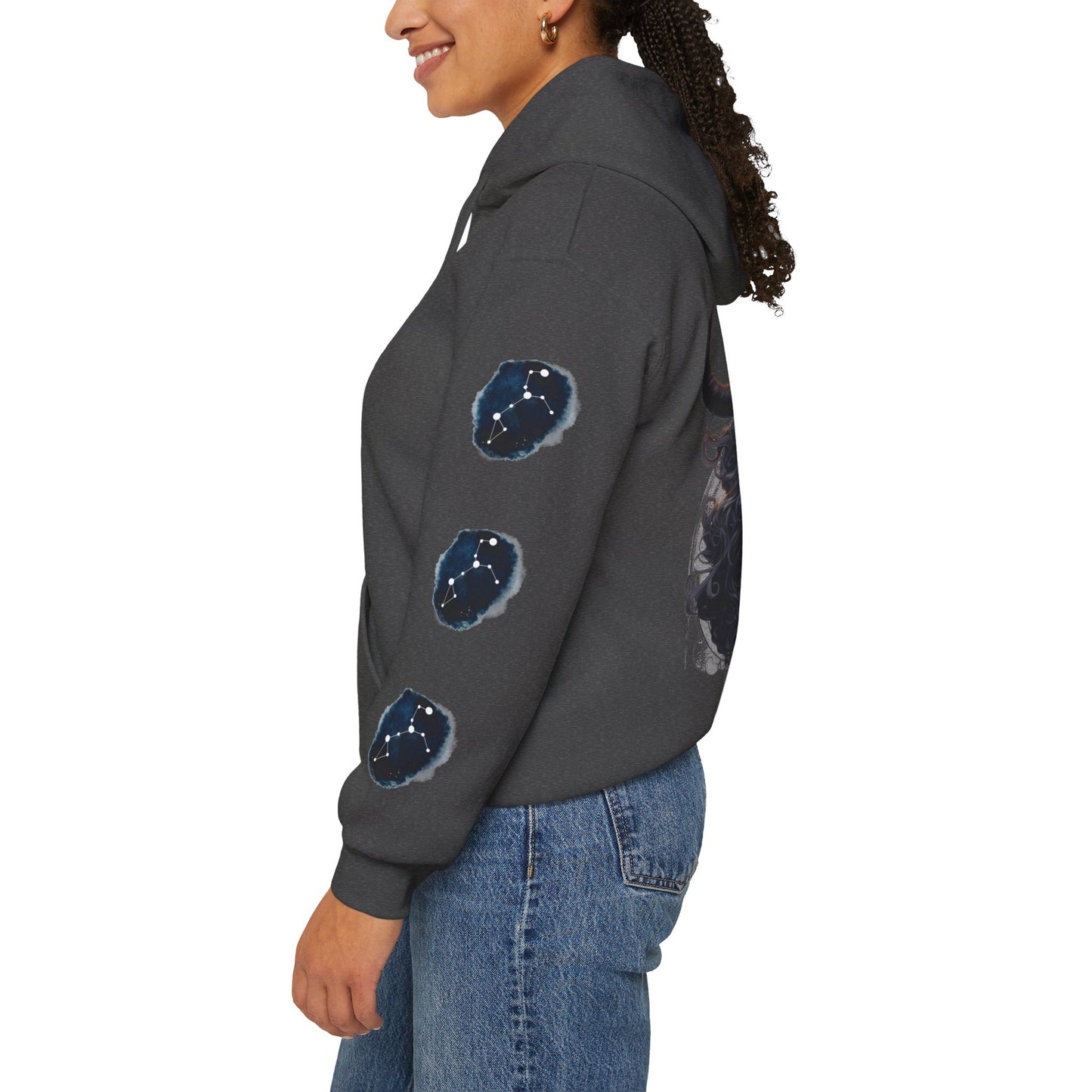 Taurus,  Unisex Heavy Blend™ Hooded Sweatshirt (sleeve design)