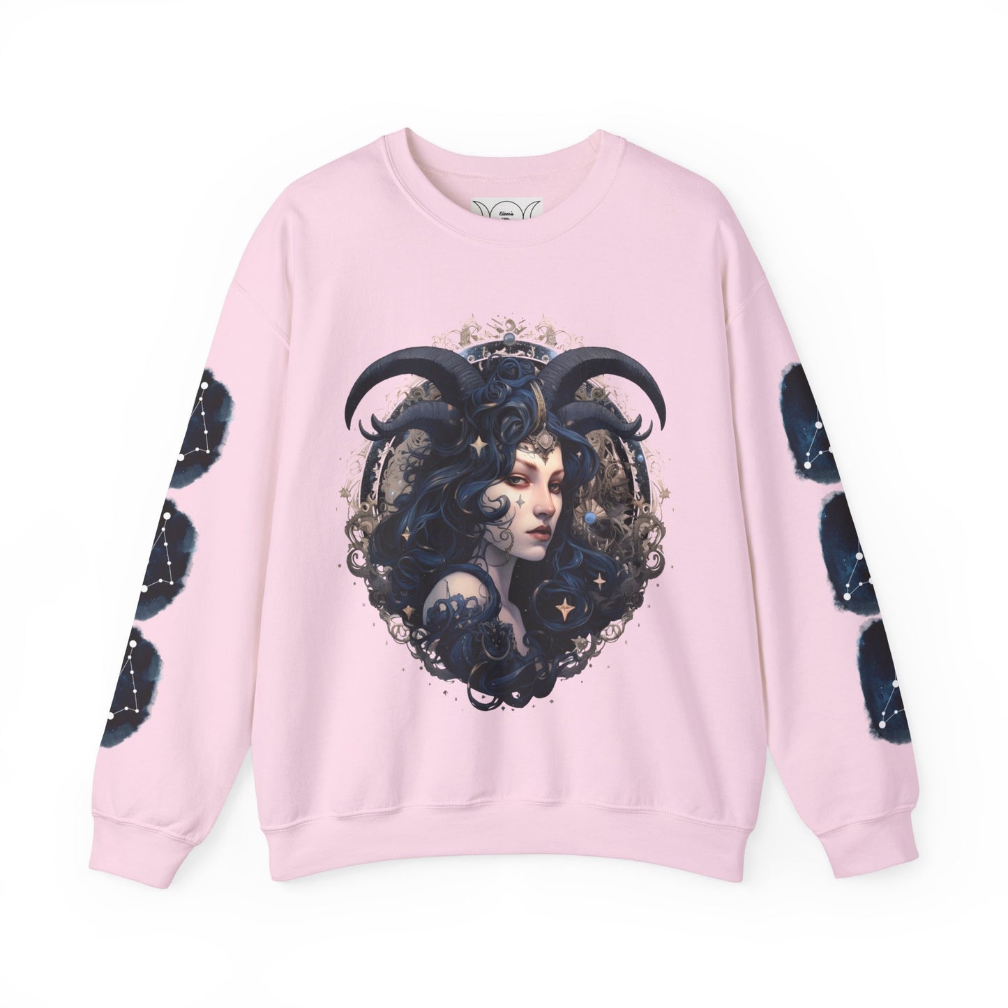 Capricorn , ™ Crewneck Sweatshirt ( side arm design)