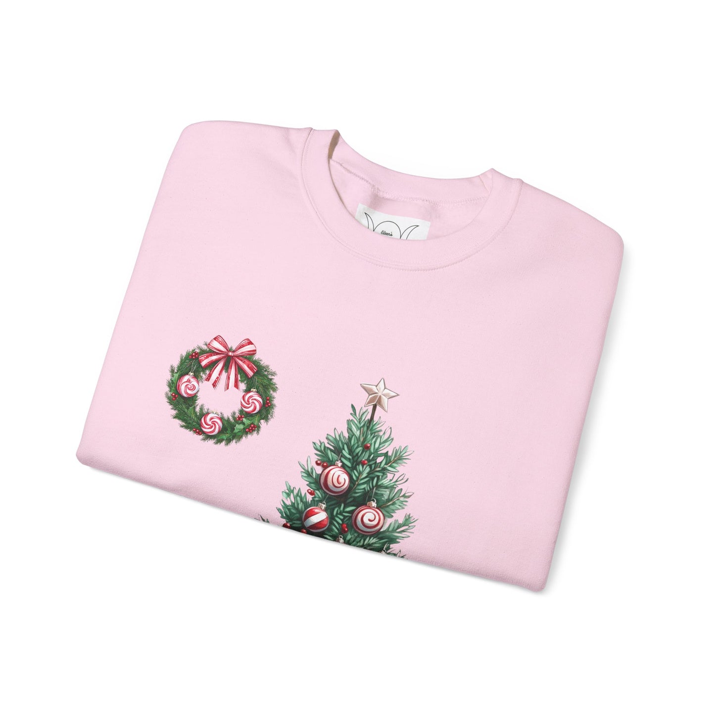 Peppermint Christmas , ™ Crewneck Sweatshirt ( no sleeve design )