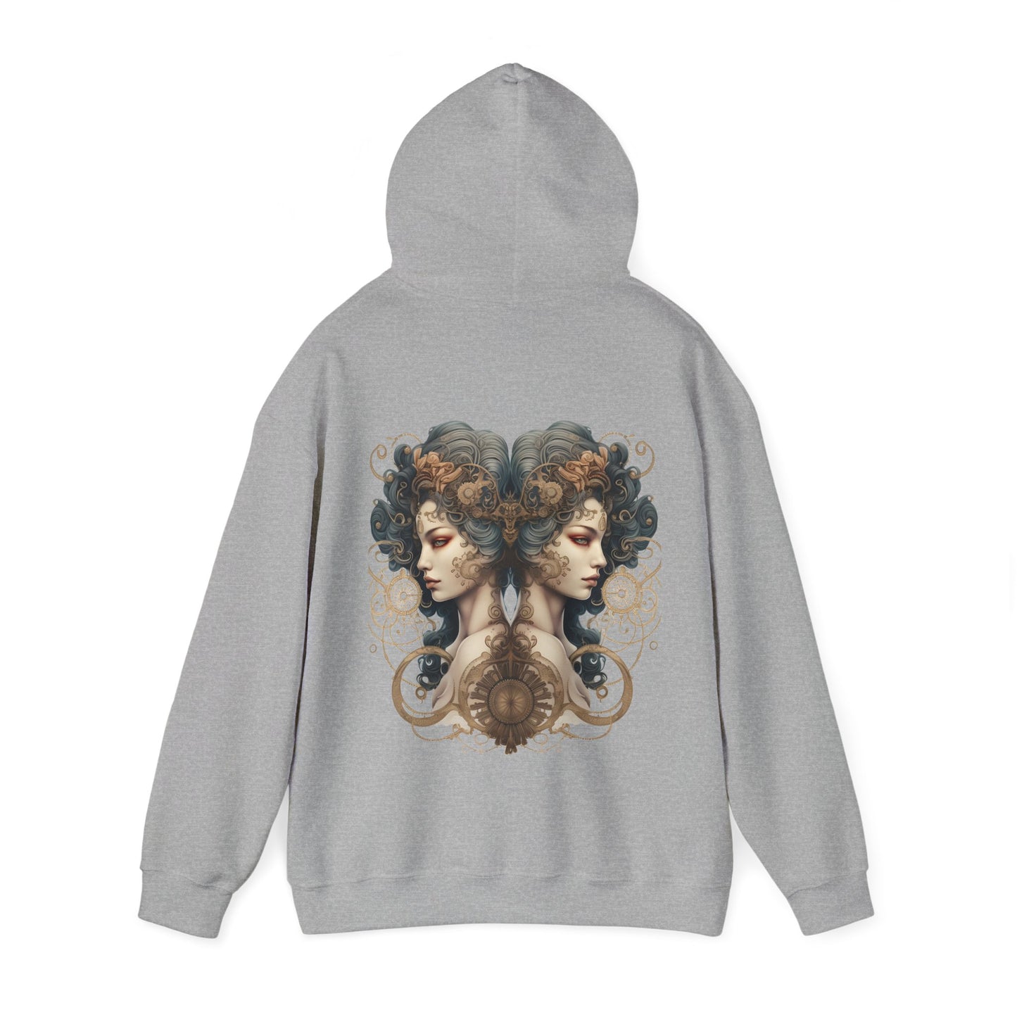 Gemini ,  Unisex Heavy Blend™ Hooded Sweatshirt (no side arm design)