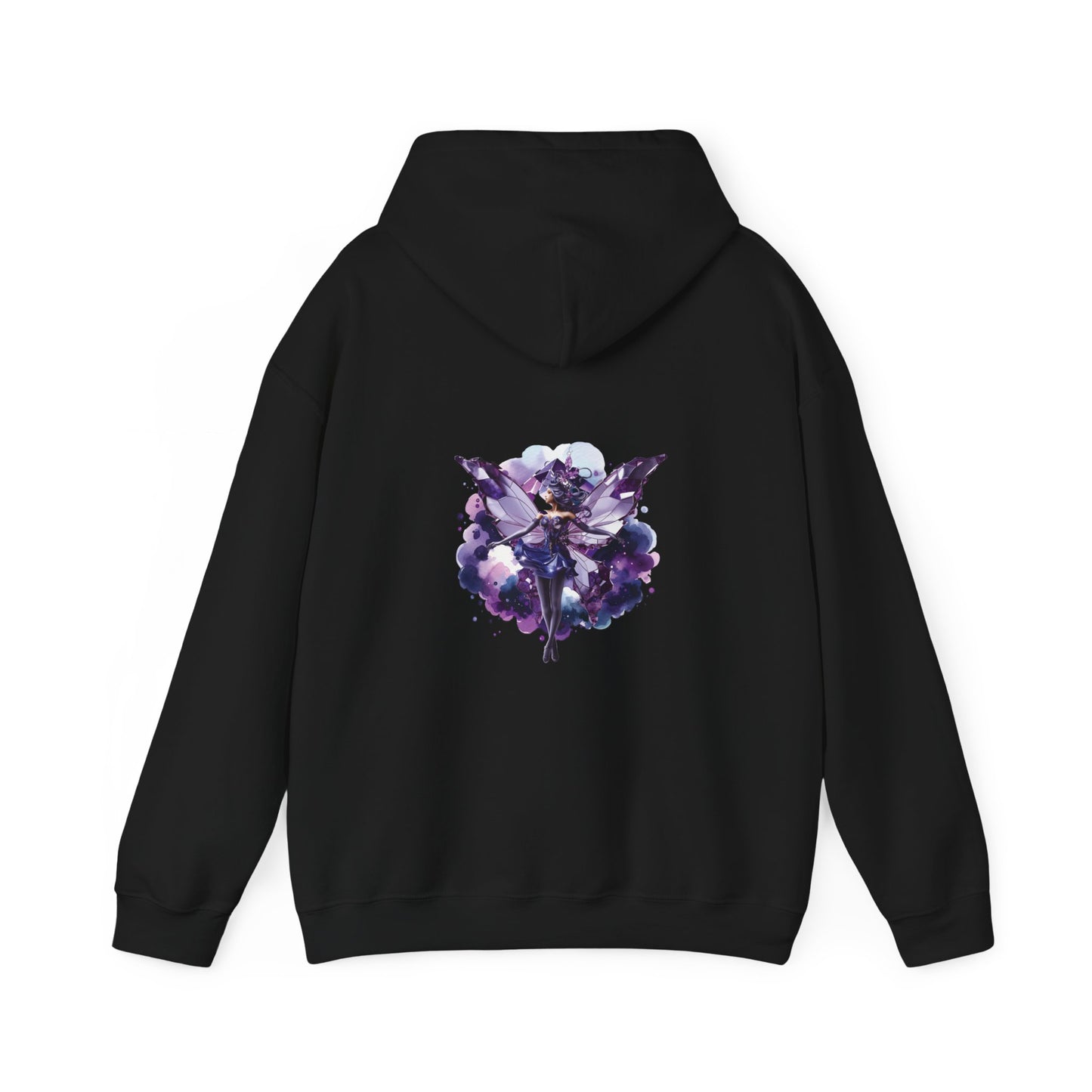 February amethyst fairy, Unisex Heavy Blend™ Hooded Sweatshirt ( no side arm design)