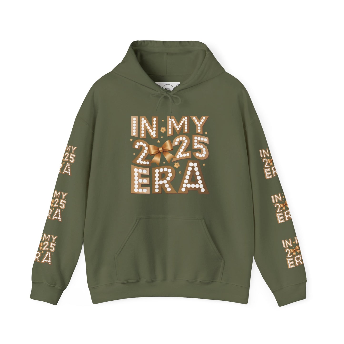 In my 2025 era , Unisex Heavy Blend™ Hooded Sweatshirt (sleeve arm design)