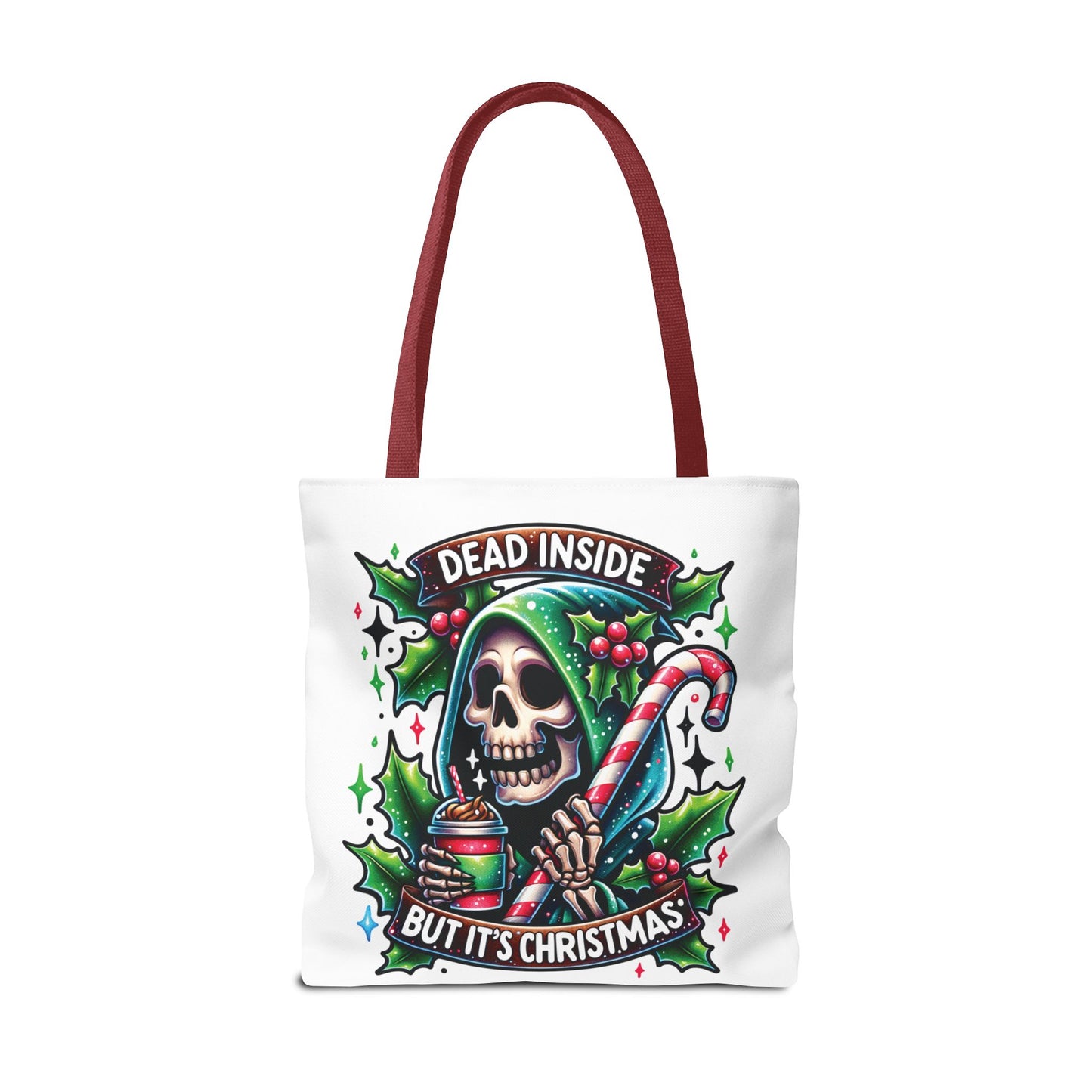 Dead inside but it’s Christmas, Tote Bag (AOP)