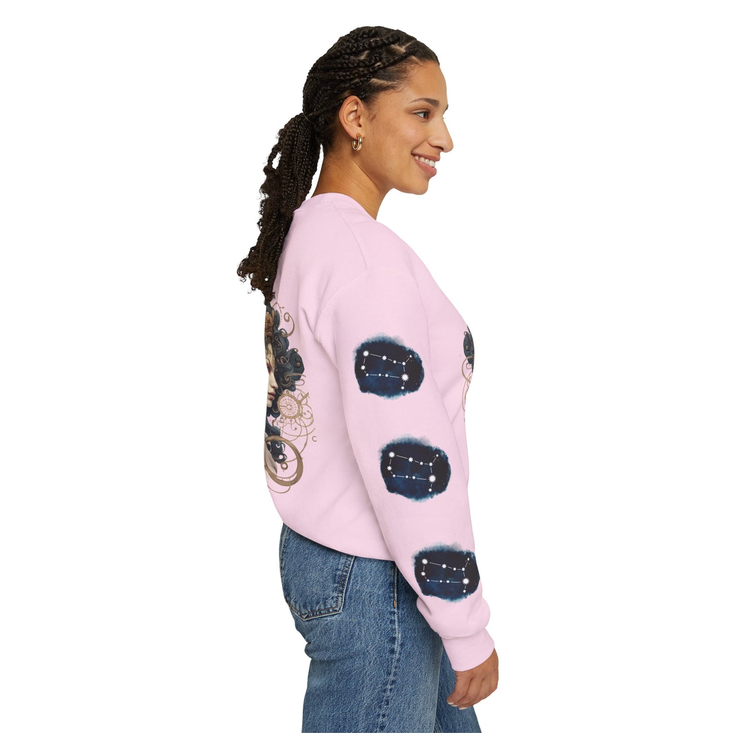 Gemini , ™ Crewneck Sweatshirt ( side arm design)