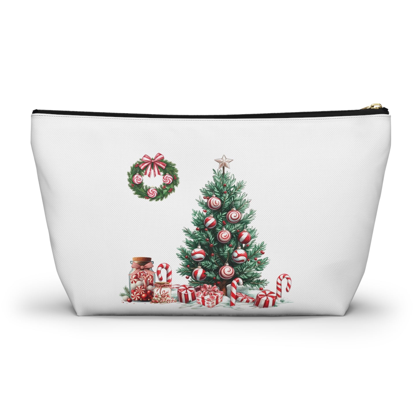 Peppermint Christmas,  Accessory Pouch w T-bottoms