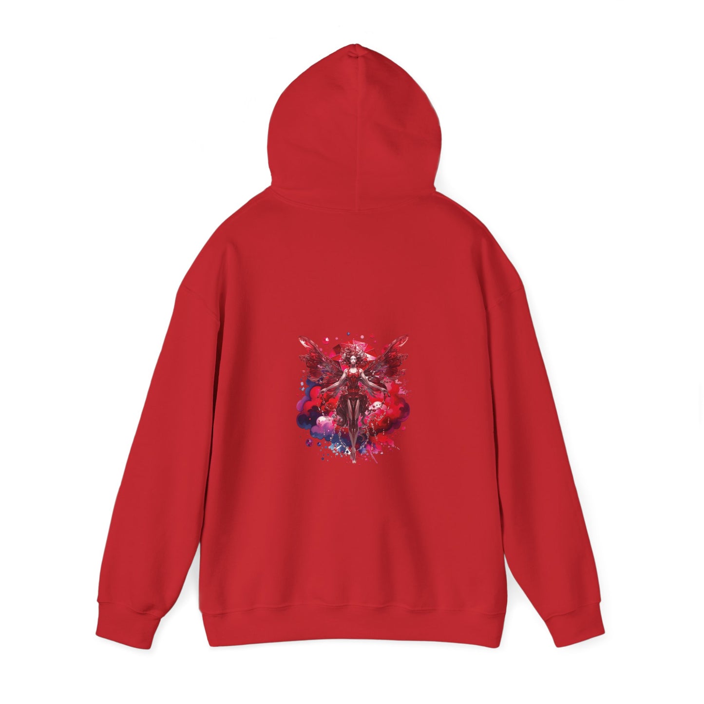 January garnet fairy, Unisex Heavy Blend™ Hooded Sweatshirt (no arm design)