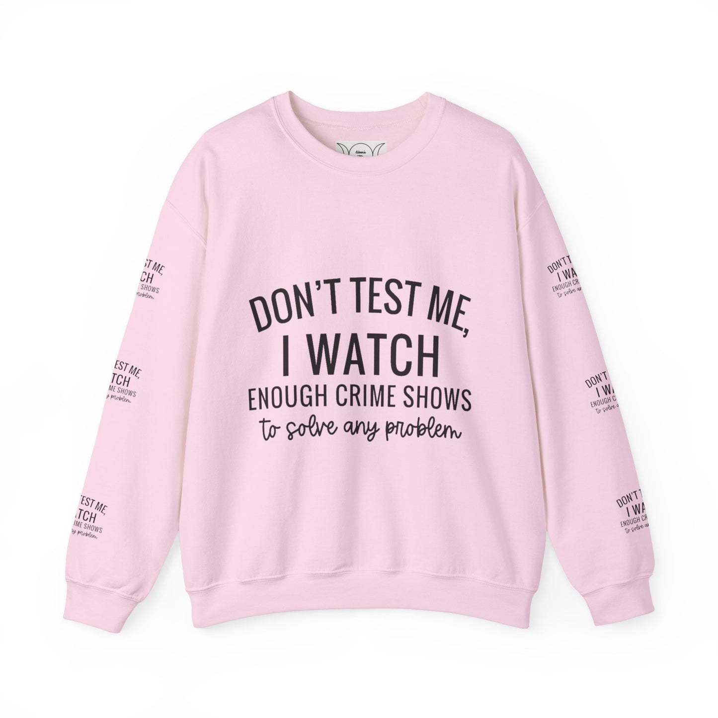 True crime watcher arm design ™ Crewneck Sweatshirt (side arm design)