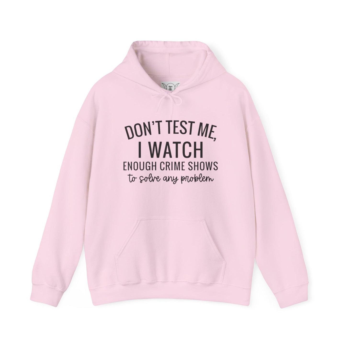 True crime watcher, Unisex Heavy Blend™ Hooded Sweatshirt (no side arm design)