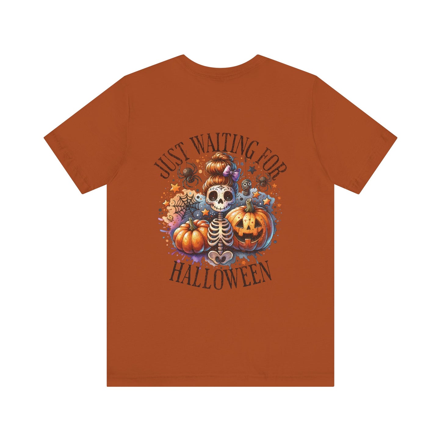 Just waiting for Halloween, Unisex Jersey Short Sleeve Tee (no sleeve design)