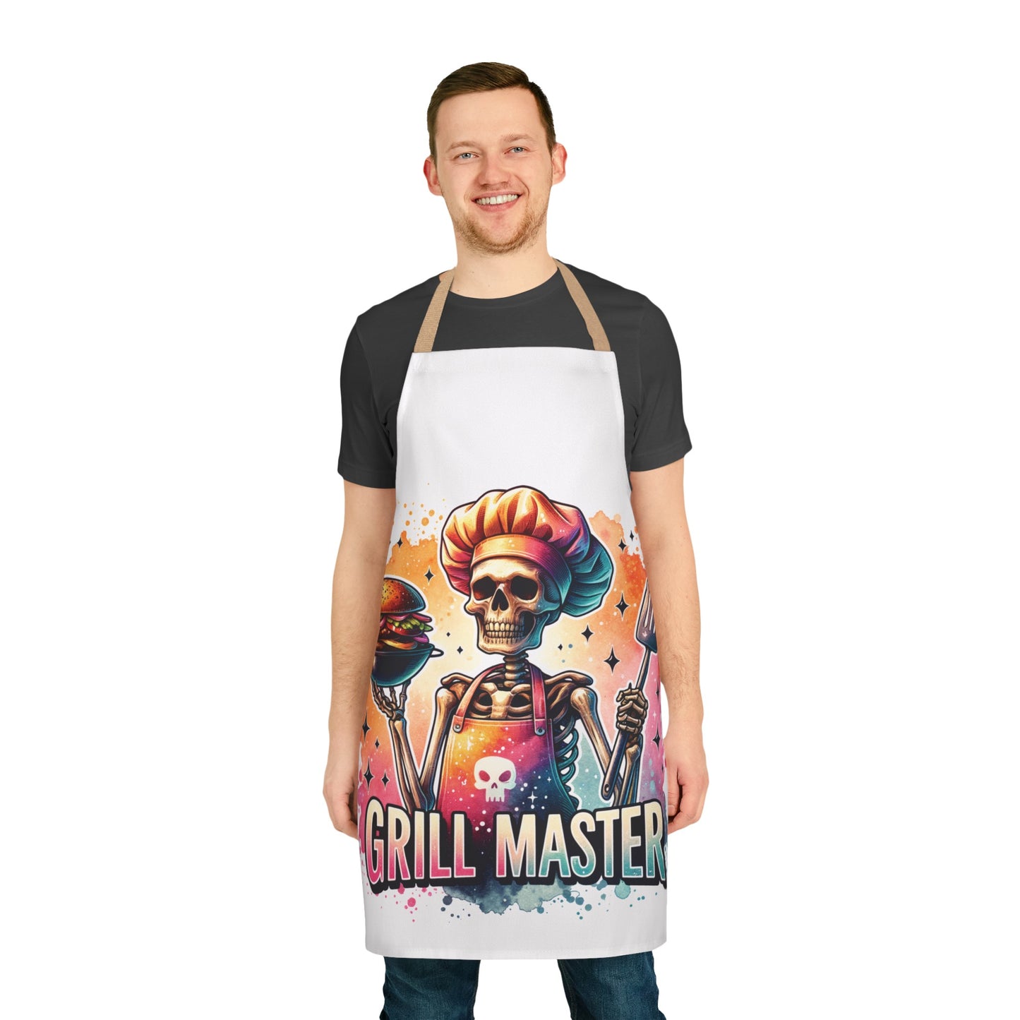 Grill master, Apron, 5-Color Straps (AOP)