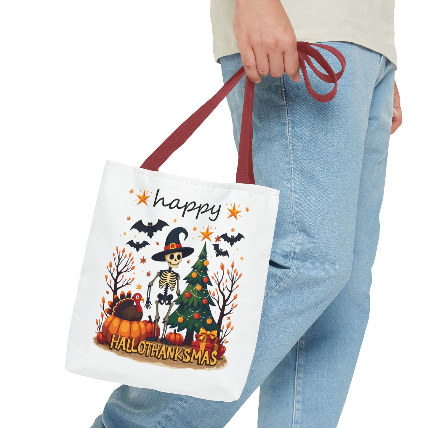 Happy hellothanksmas, Tote Bag (AOP)