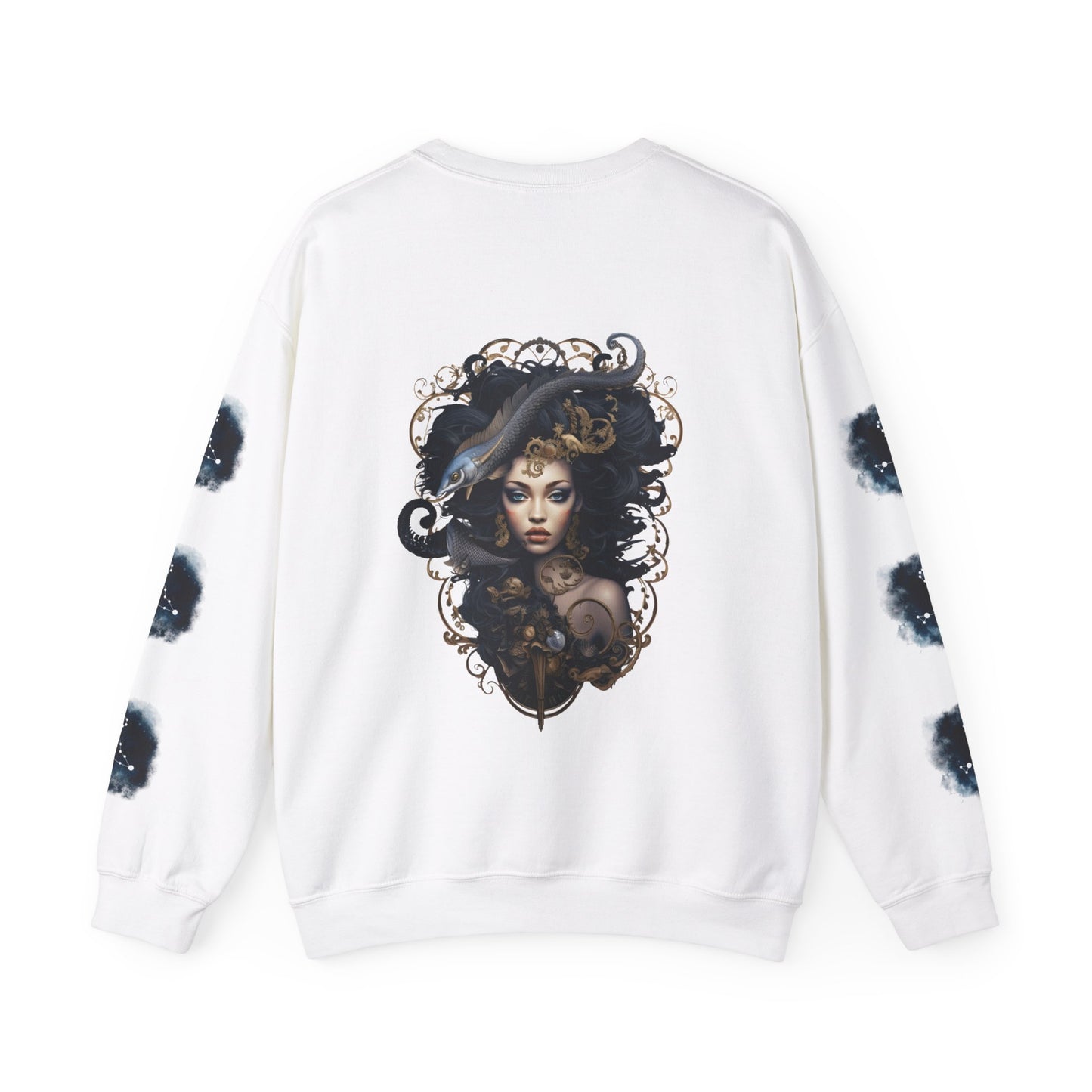 Pisces , ™ Crewneck Sweatshirt ( side arm design)