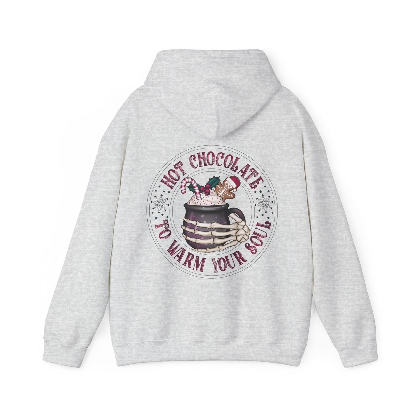 Hot chocolate to warm up my soul,  Unisex Heavy Blend™ Hooded Sweatshirt (no side arm design)