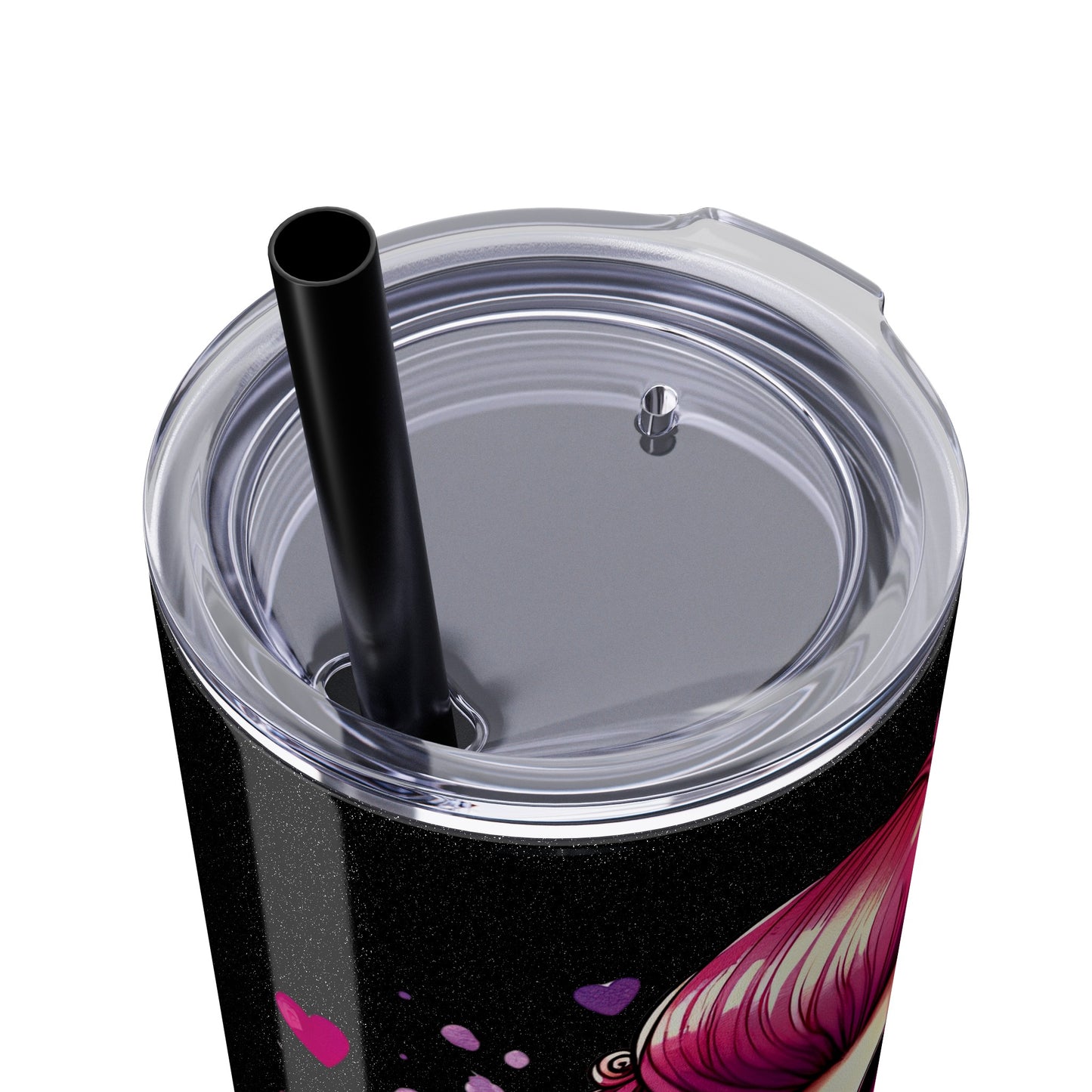 Mom life, Skinny Tumbler with Straw, 20oz