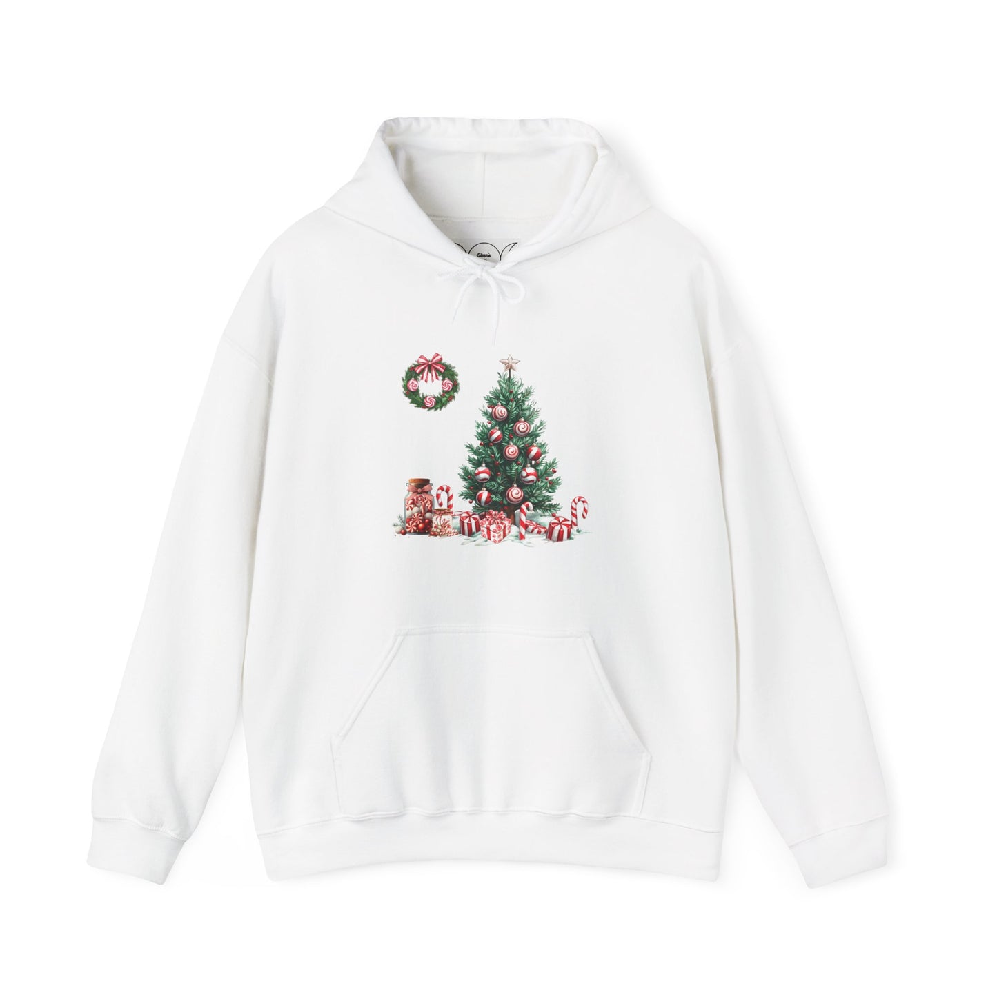 Peppermint Christmas ,  Unisex Heavy Blend™ Hooded Sweatshirt (no side arm design)