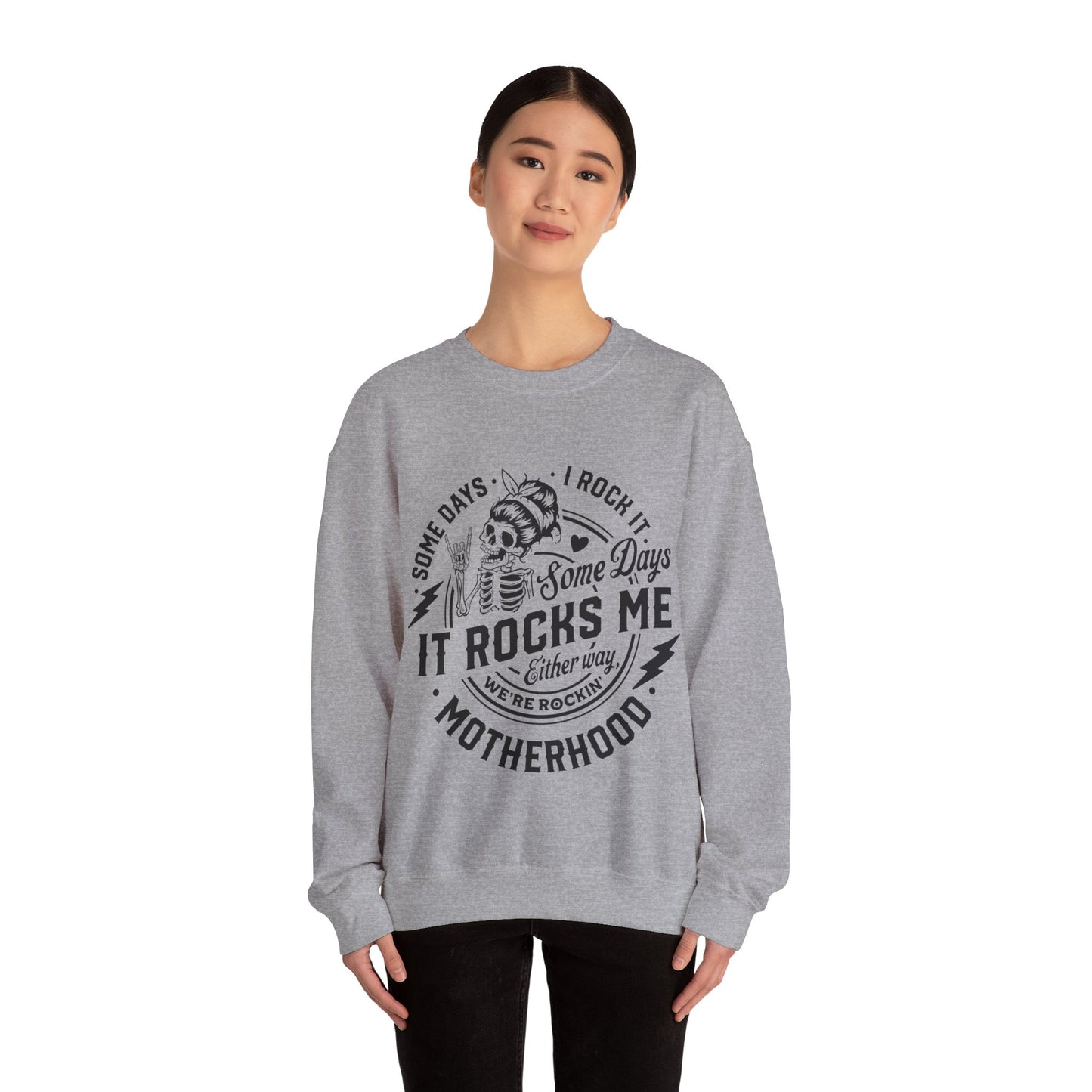 Rocking motherhood, ™ Crewneck Sweatshirt ( no arm design)