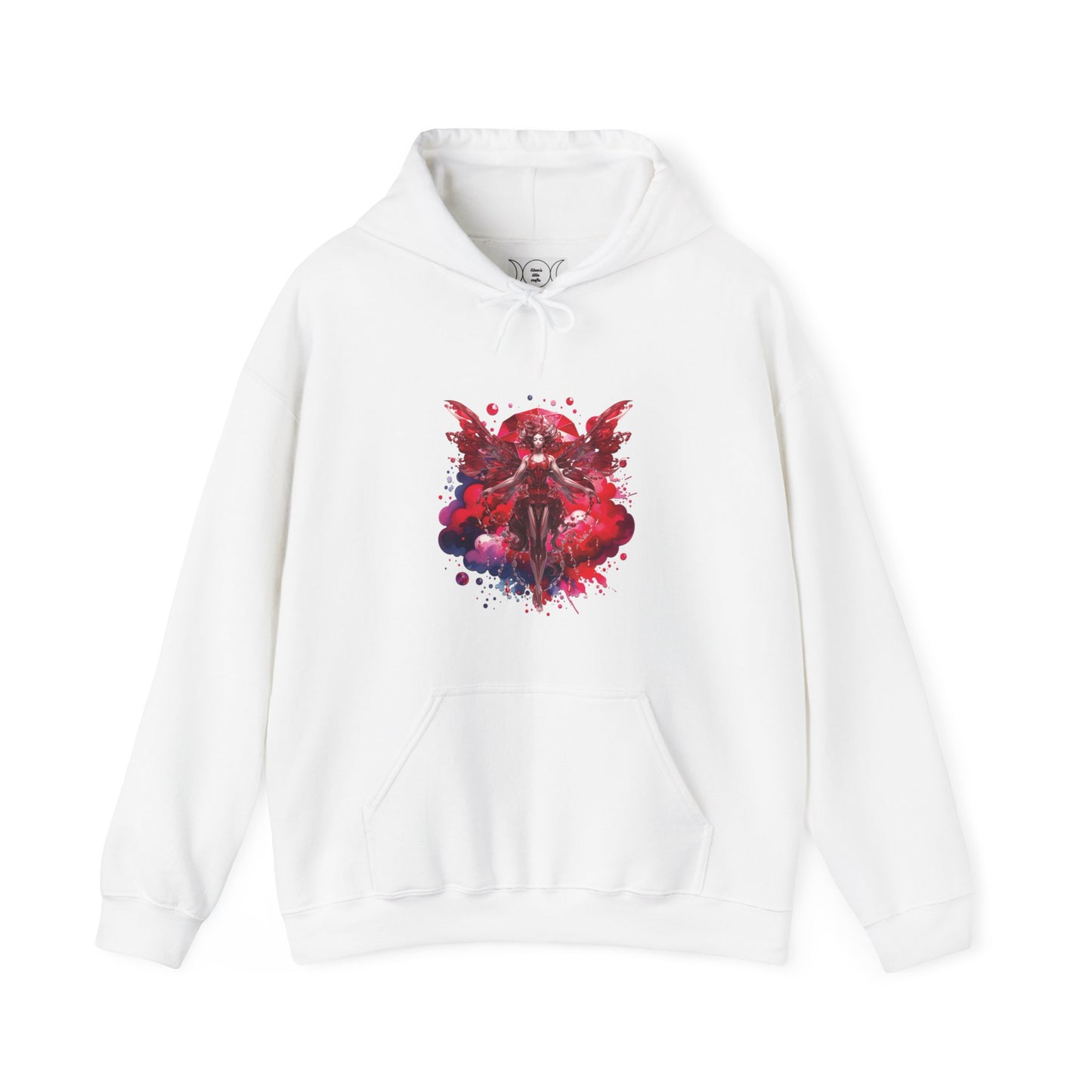 January garnet fairy, Unisex Heavy Blend™ Hooded Sweatshirt (no arm design)