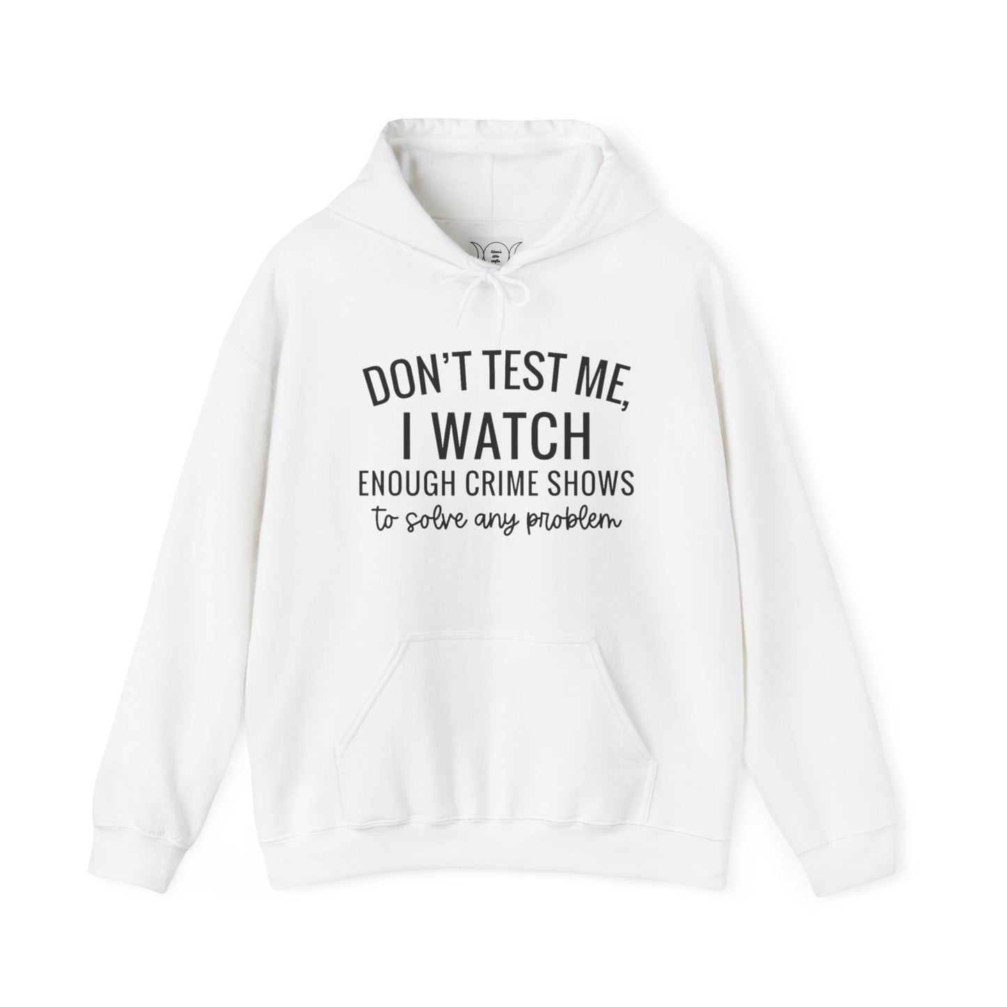 True crime watcher, Unisex Heavy Blend™ Hooded Sweatshirt (no side arm design)