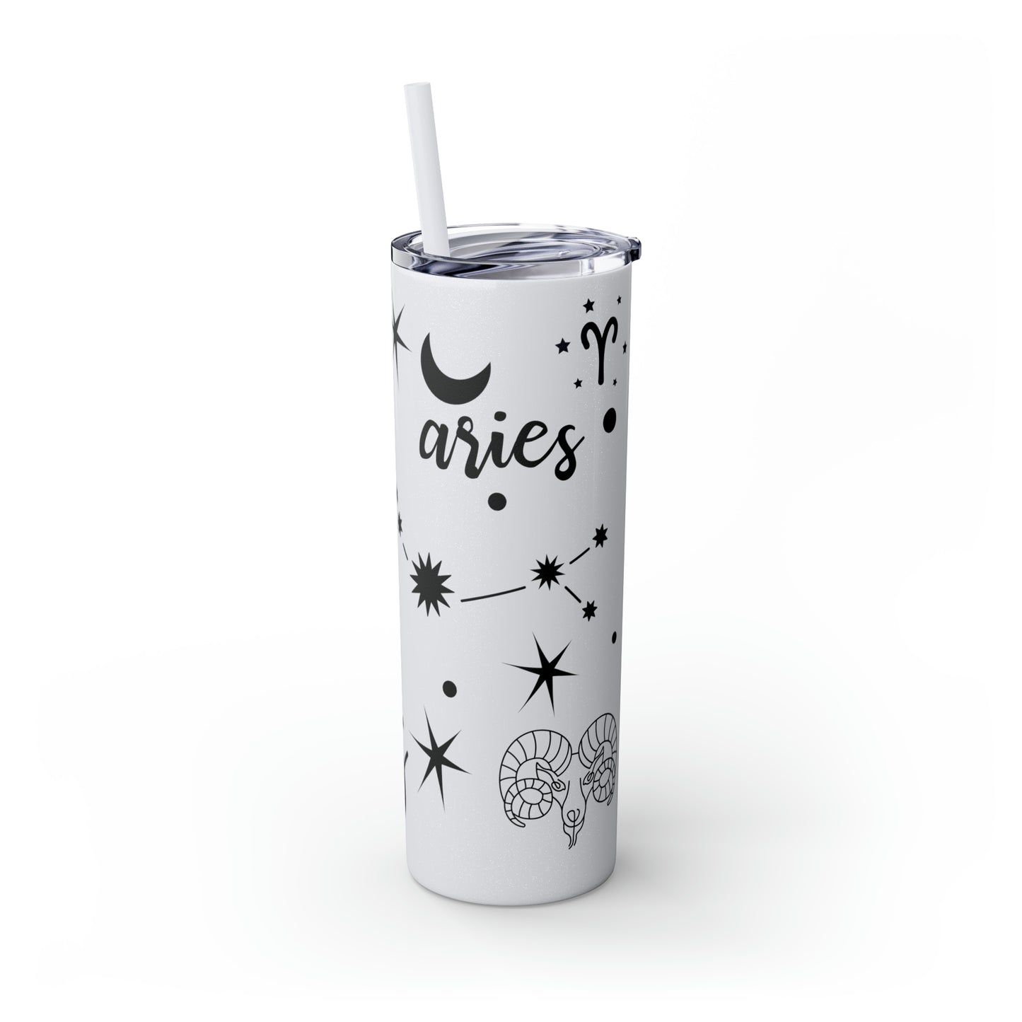 Aries, Skinny Tumbler with Straw, 20oz