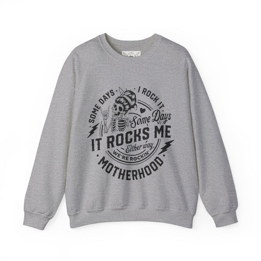 Rocking motherhood, ™ Crewneck Sweatshirt ( no arm design)
