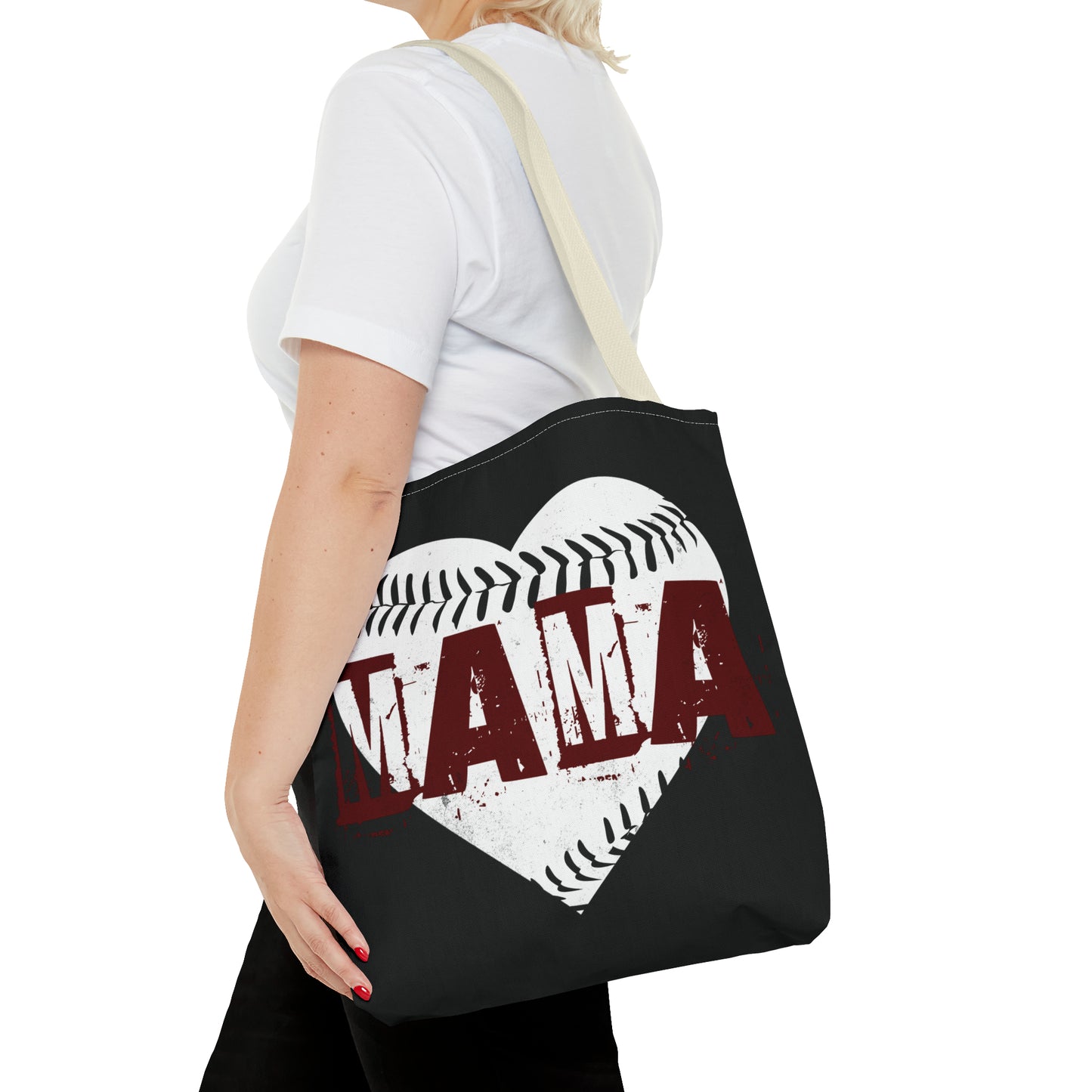 Baseball mama, Tote Bag (AOP)