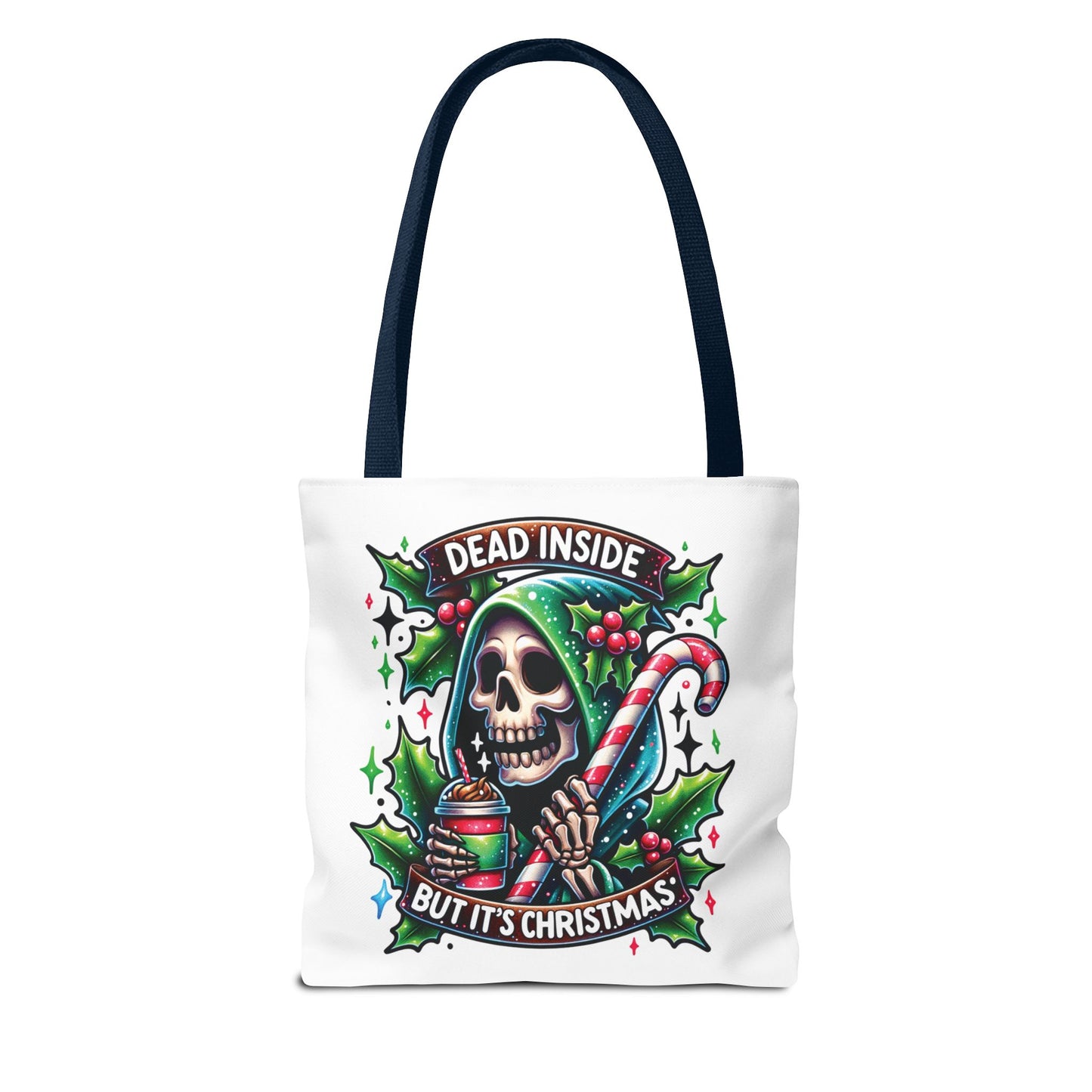 Dead inside but it’s Christmas, Tote Bag (AOP)