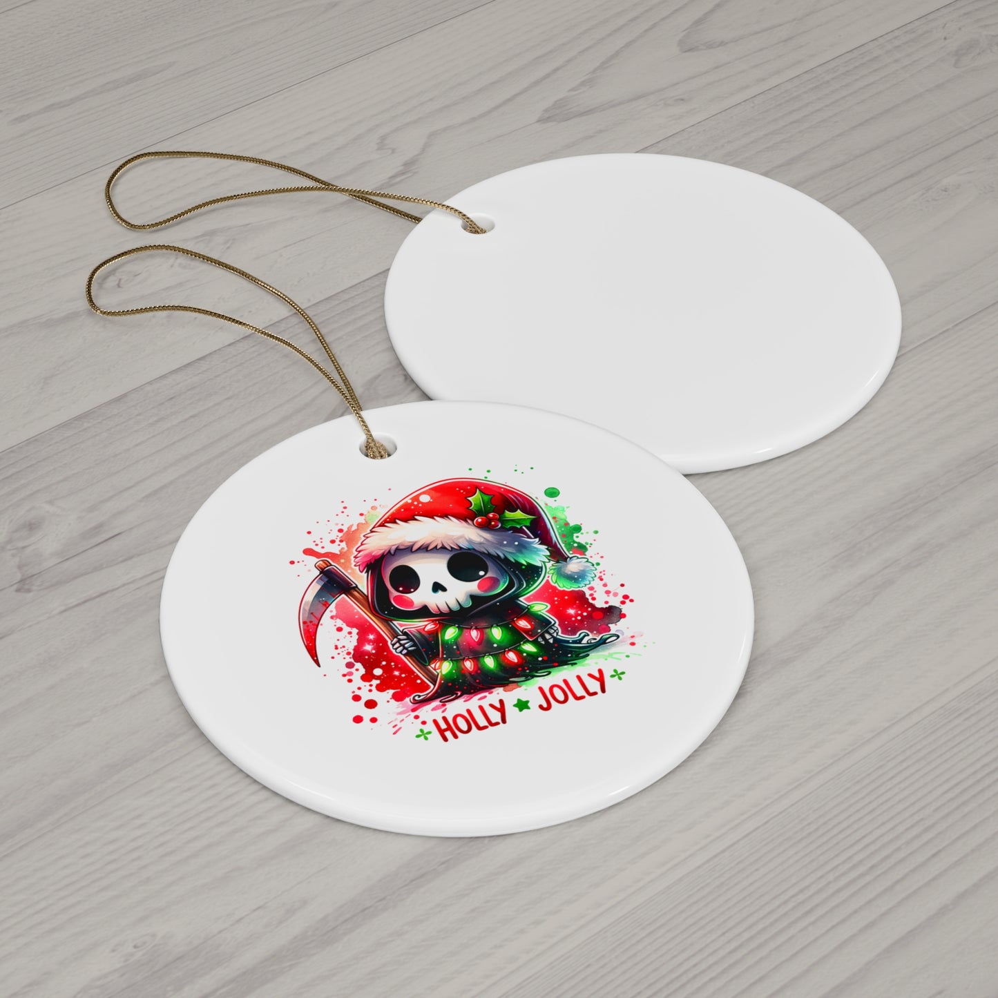 Holly jolly, Ornament, 4 Shapes