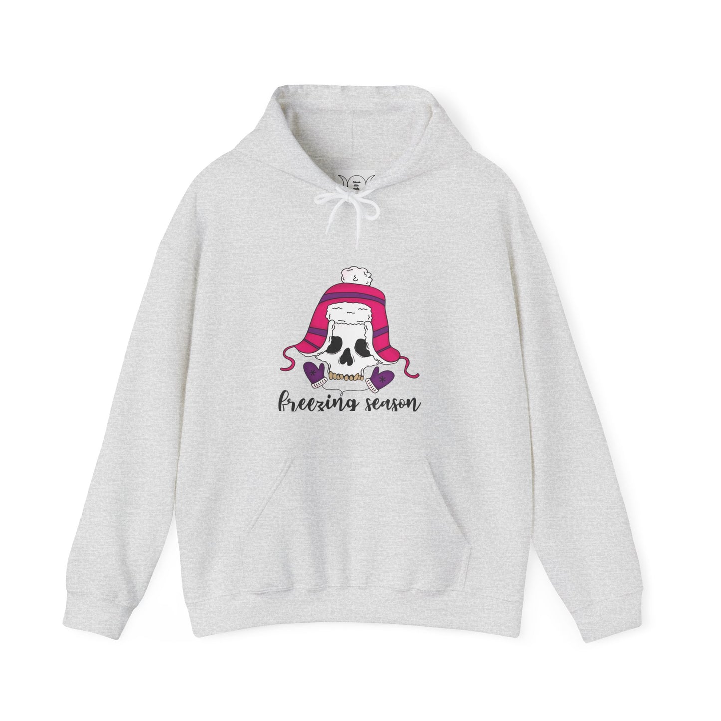 Freezing season, Unisex Heavy Blend™ Hooded Sweatshirt (no side arm design)